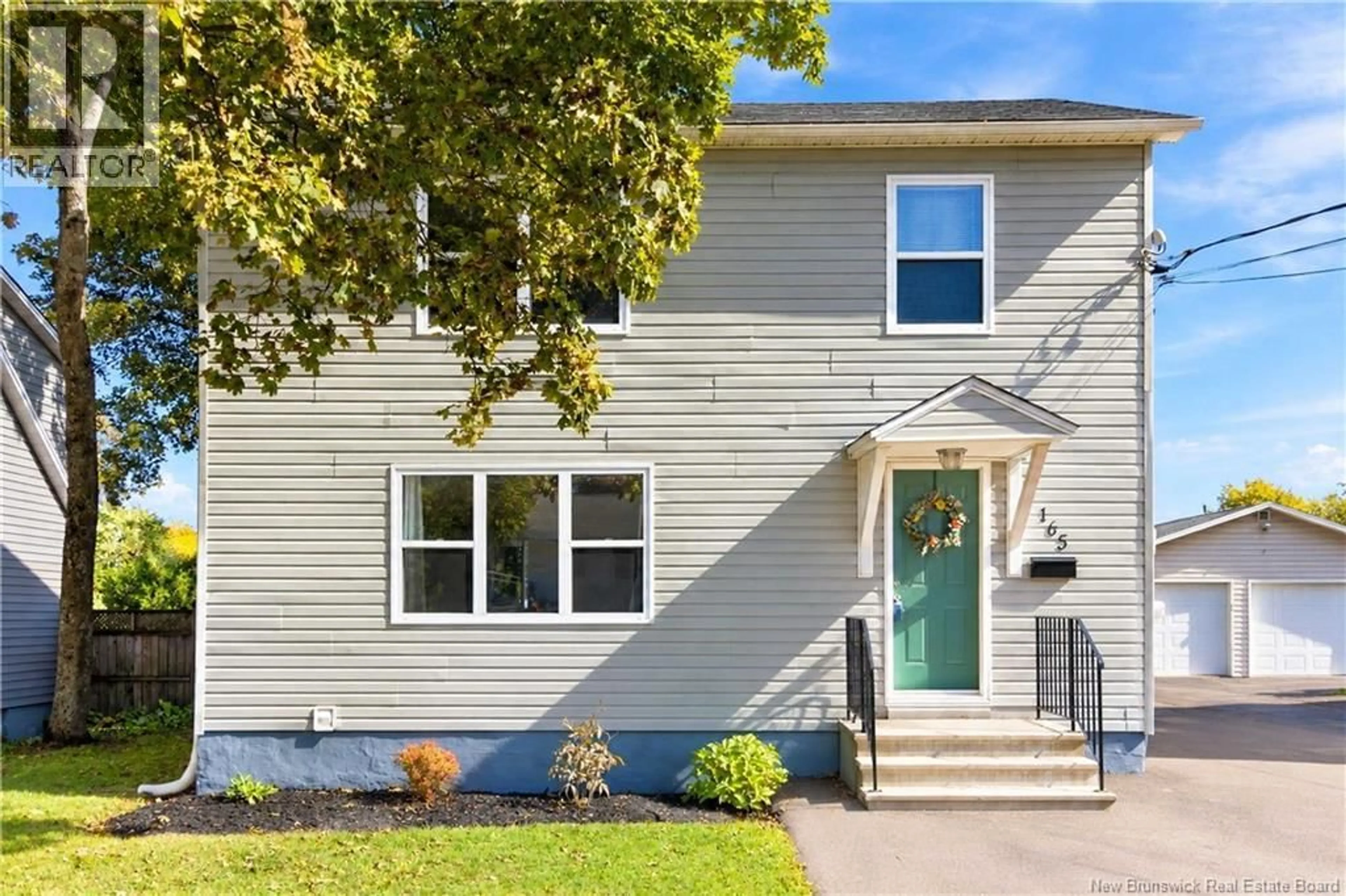 Home with vinyl exterior material, street for 165 WEST LANE LANE, Moncton New Brunswick E1C6V1