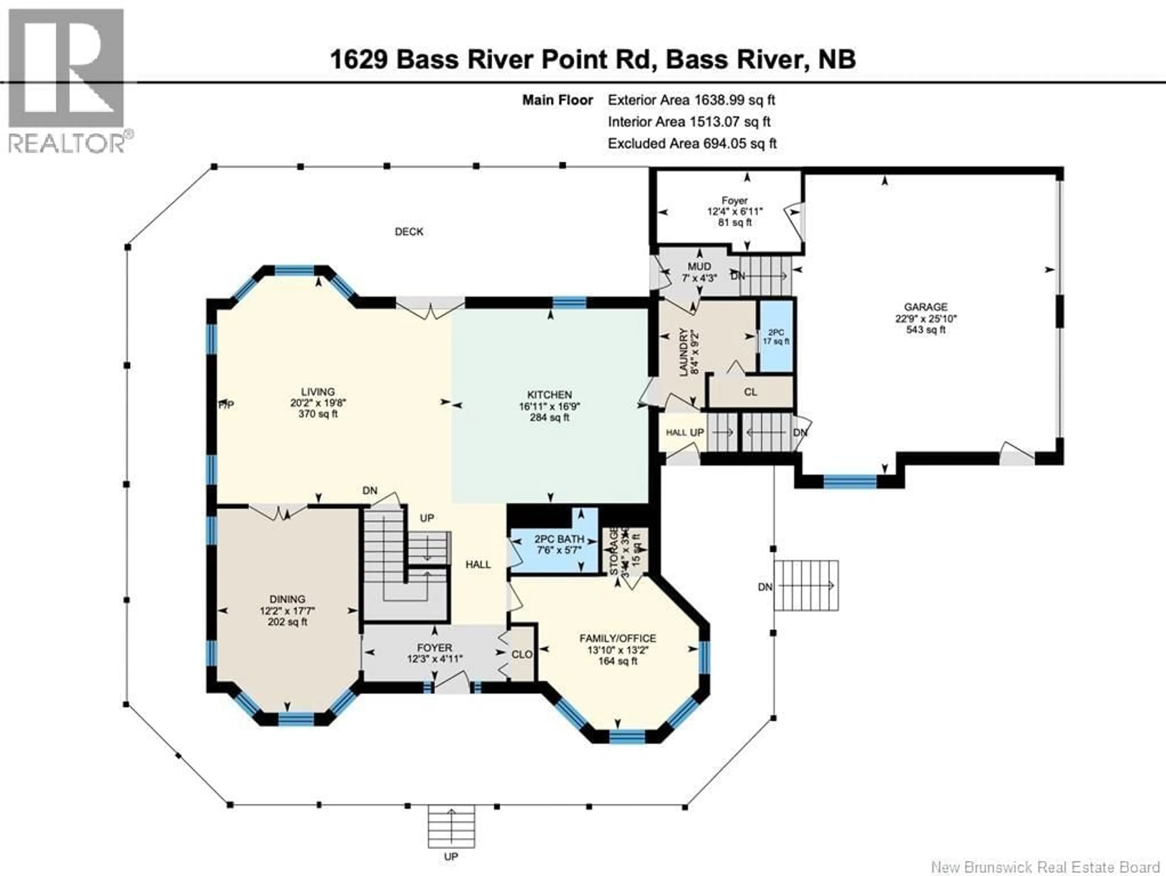 Floor plan for 1629 BASS RIVER POINT, Bass River New Brunswick E4T1J6