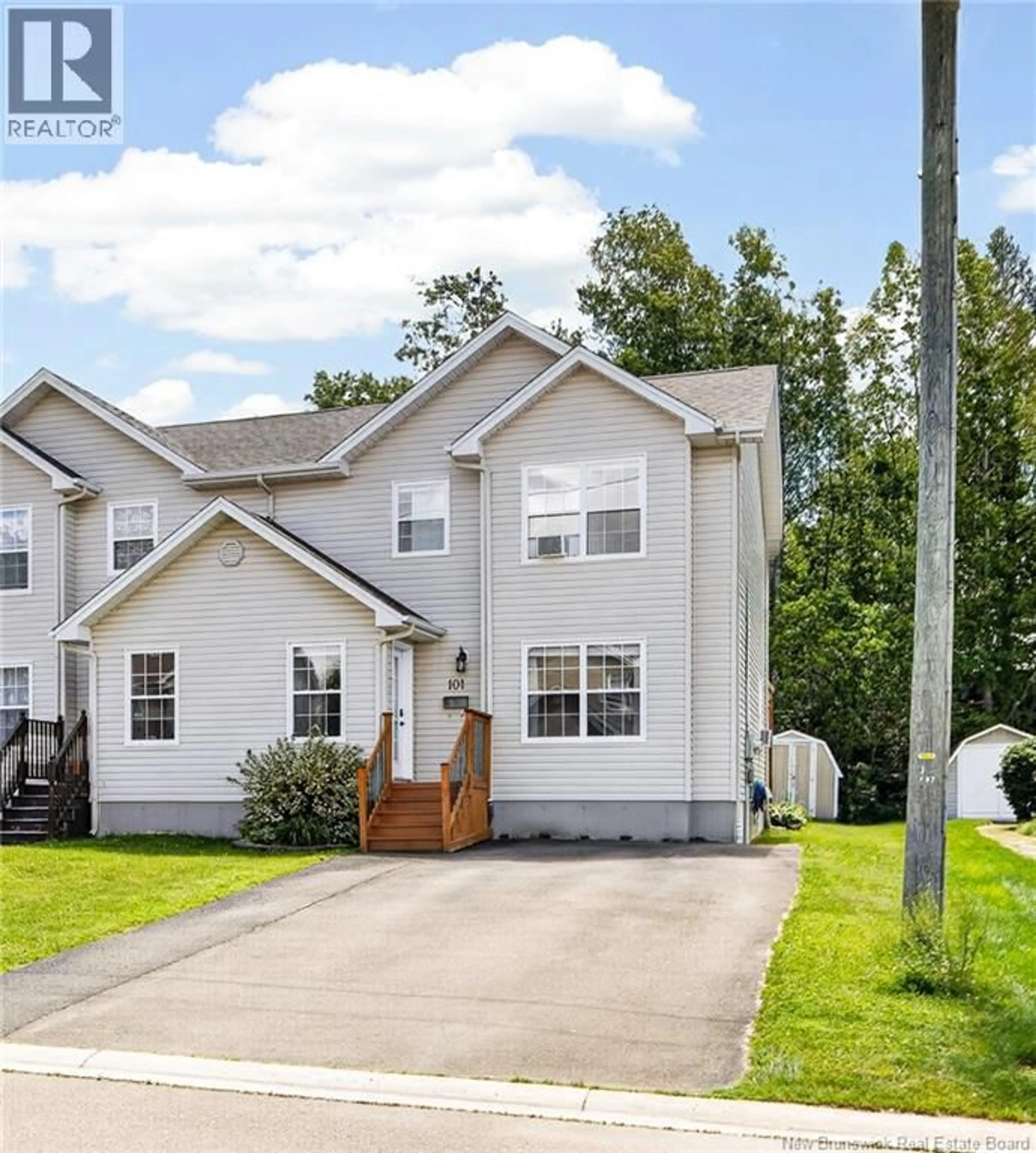 Home with vinyl exterior material, street for 101 MERLOT CRESCENT, Dieppe New Brunswick E1A7W4