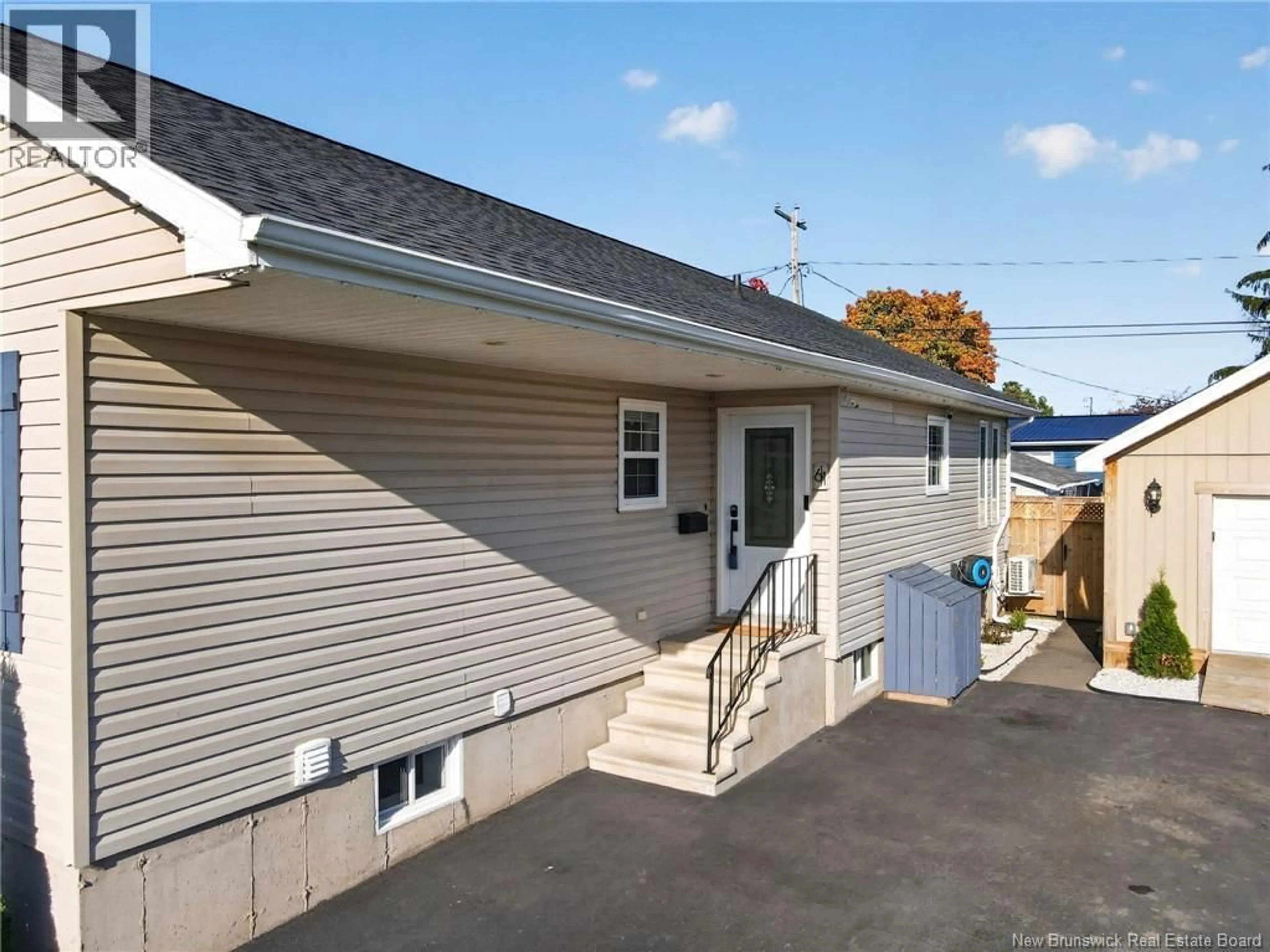 Home with vinyl exterior material, street for 61 BOLTON STREET, Moncton New Brunswick E1E2H5