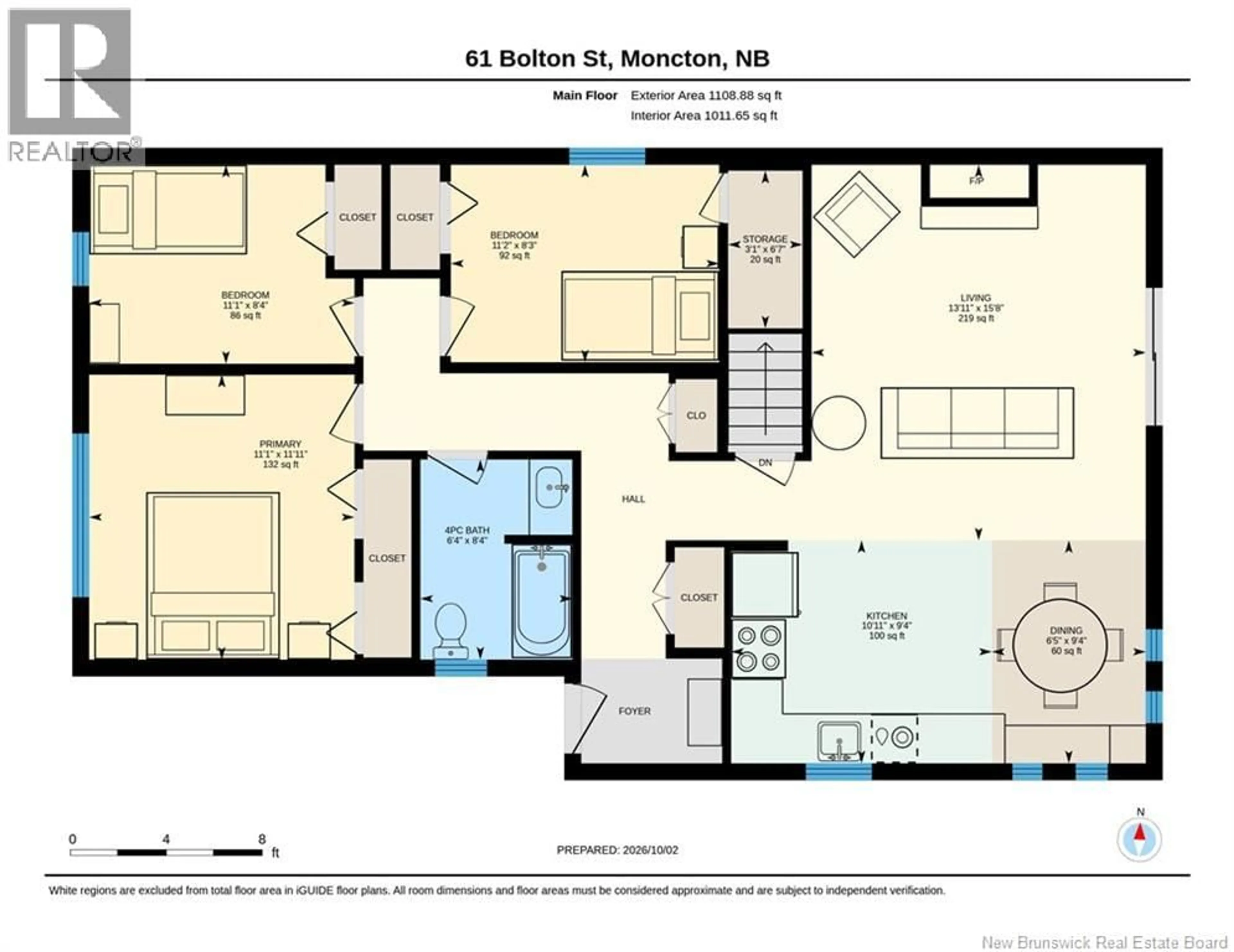 Floor plan for 61 BOLTON STREET, Moncton New Brunswick E1E2H5