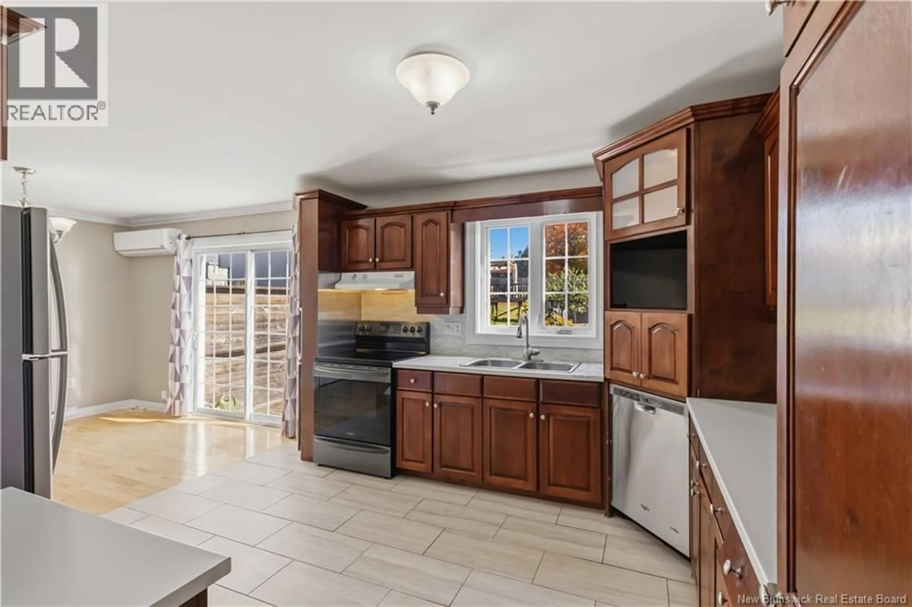 Open concept kitchen, ceramic/tile floor for 36 CARTER CRESCENT, Oromocto New Brunswick E2V0C3