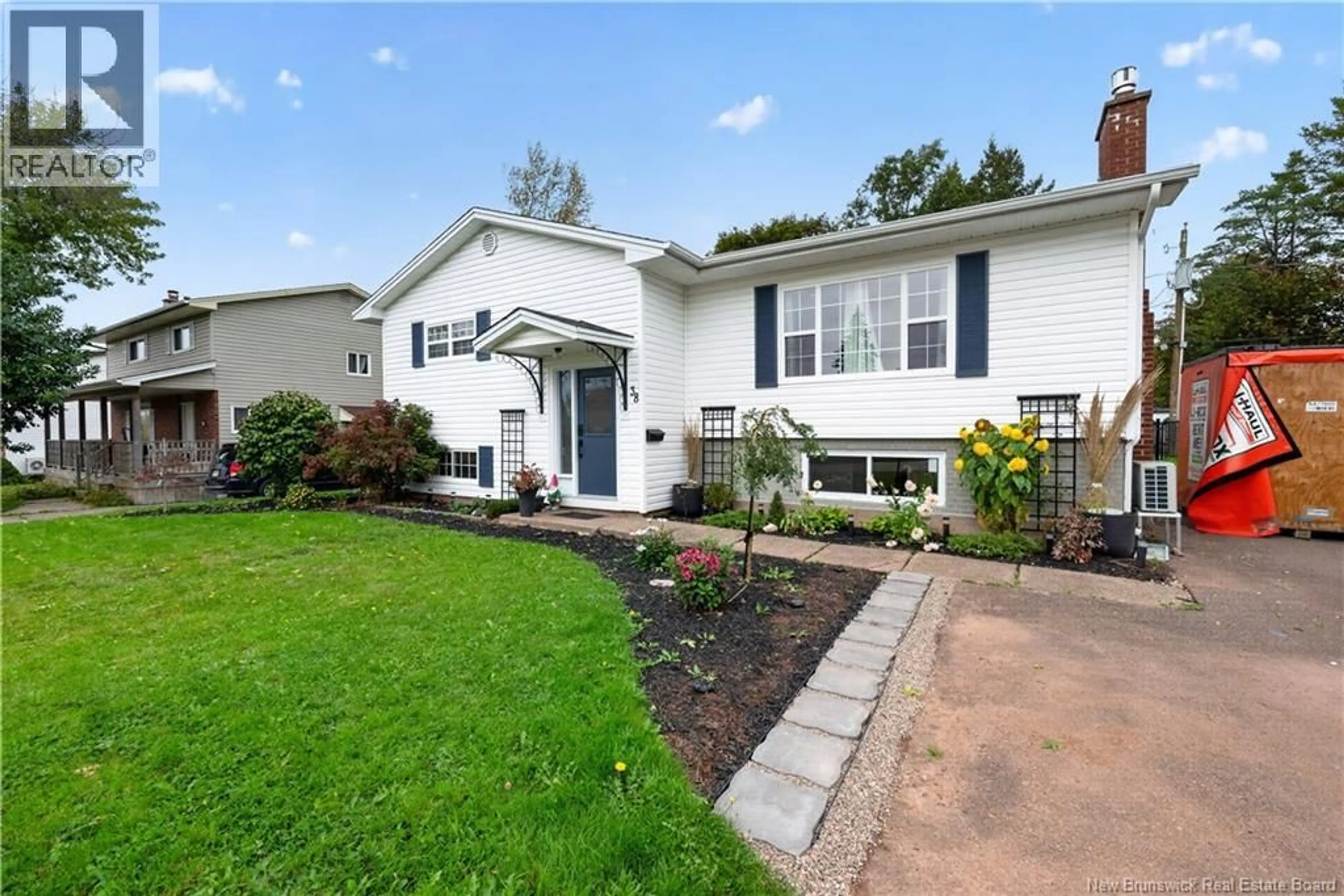 Home with vinyl exterior material, street for 38 MELODY LANE, Riverview New Brunswick E1B3C2