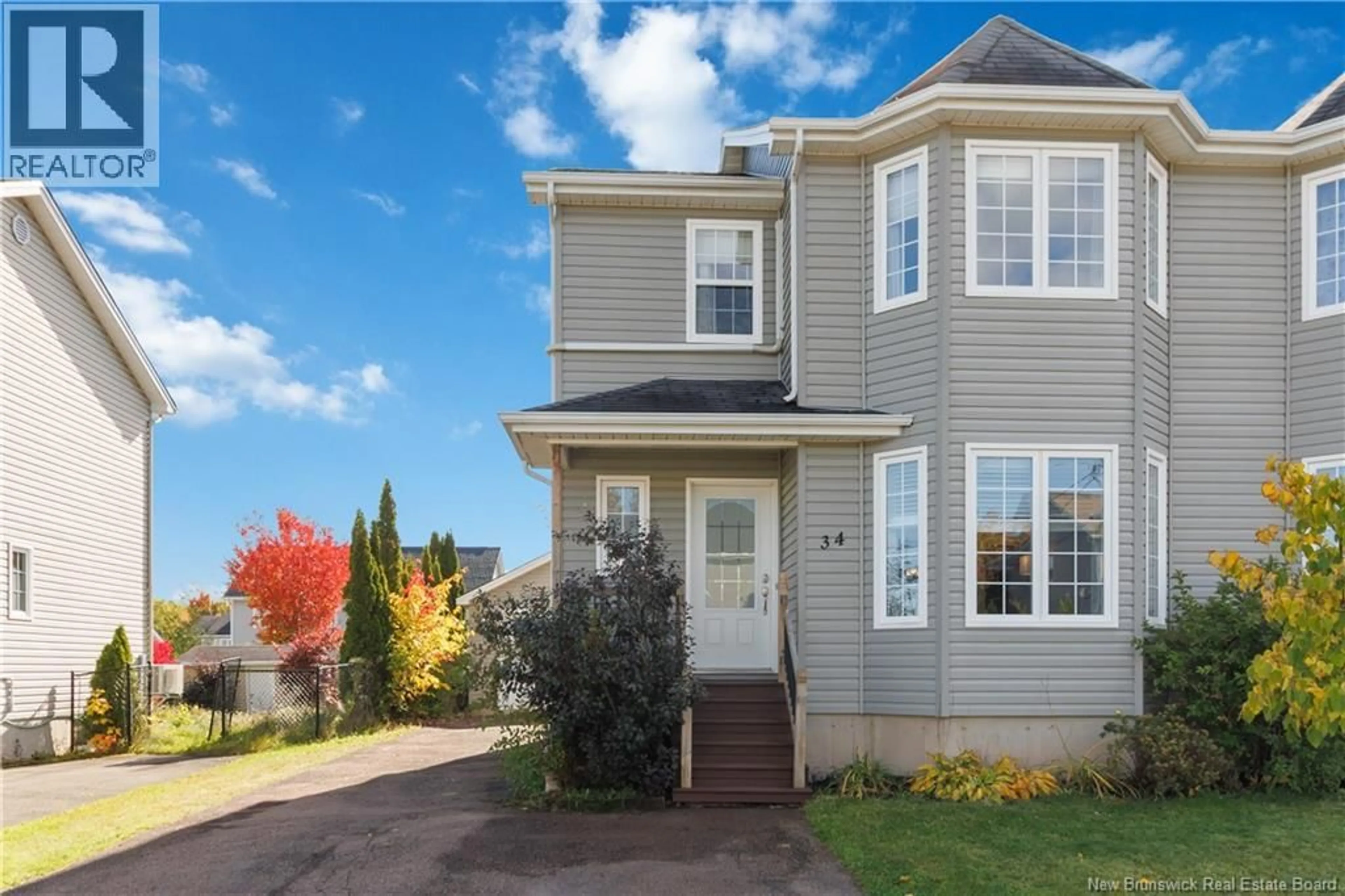 Home with vinyl exterior material, street for 34 CHRISTOPHER CRESCENT, Moncton New Brunswick E1G0A5