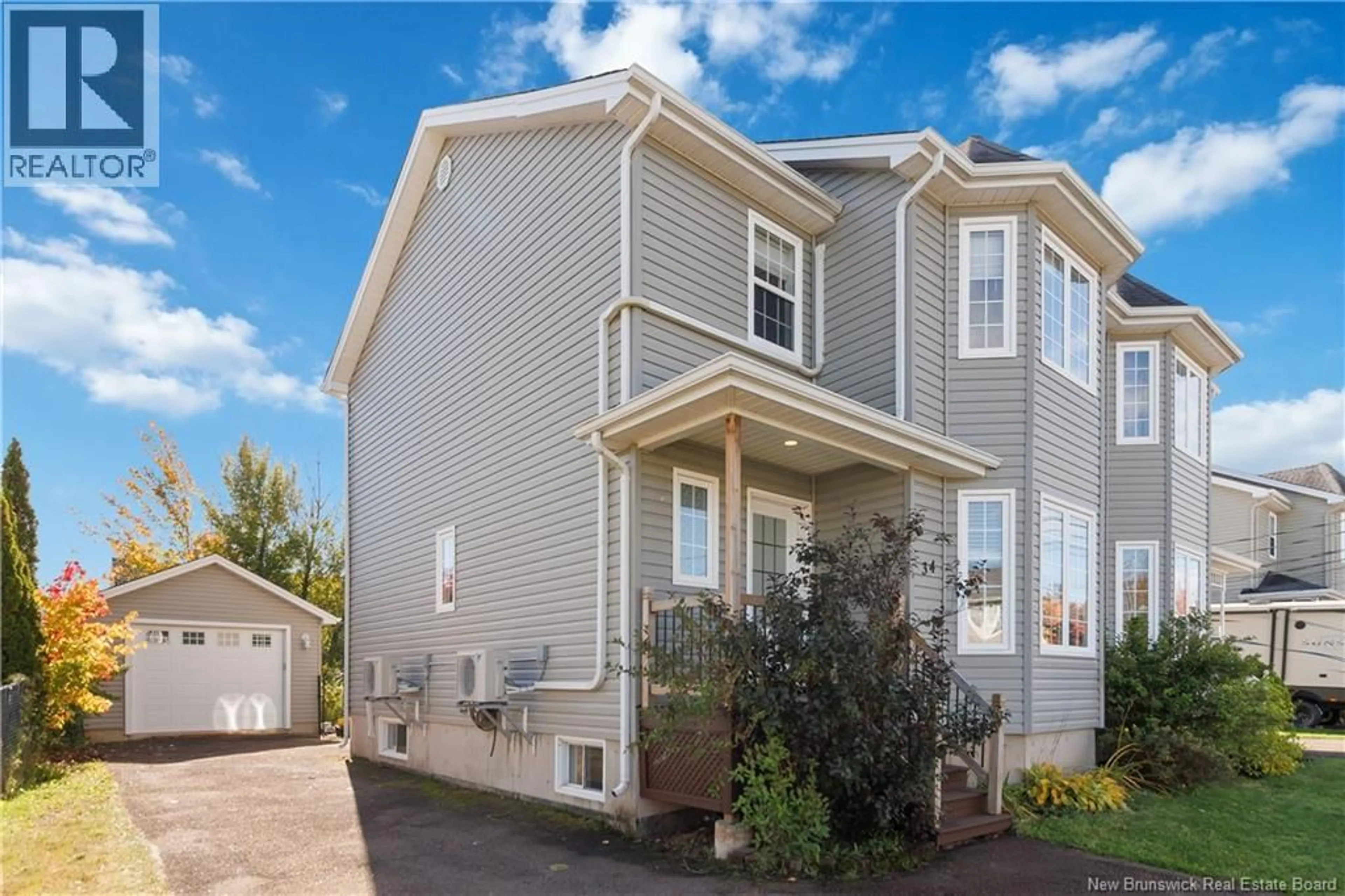 Home with vinyl exterior material, street for 34 CHRISTOPHER CRESCENT, Moncton New Brunswick E1G0A5