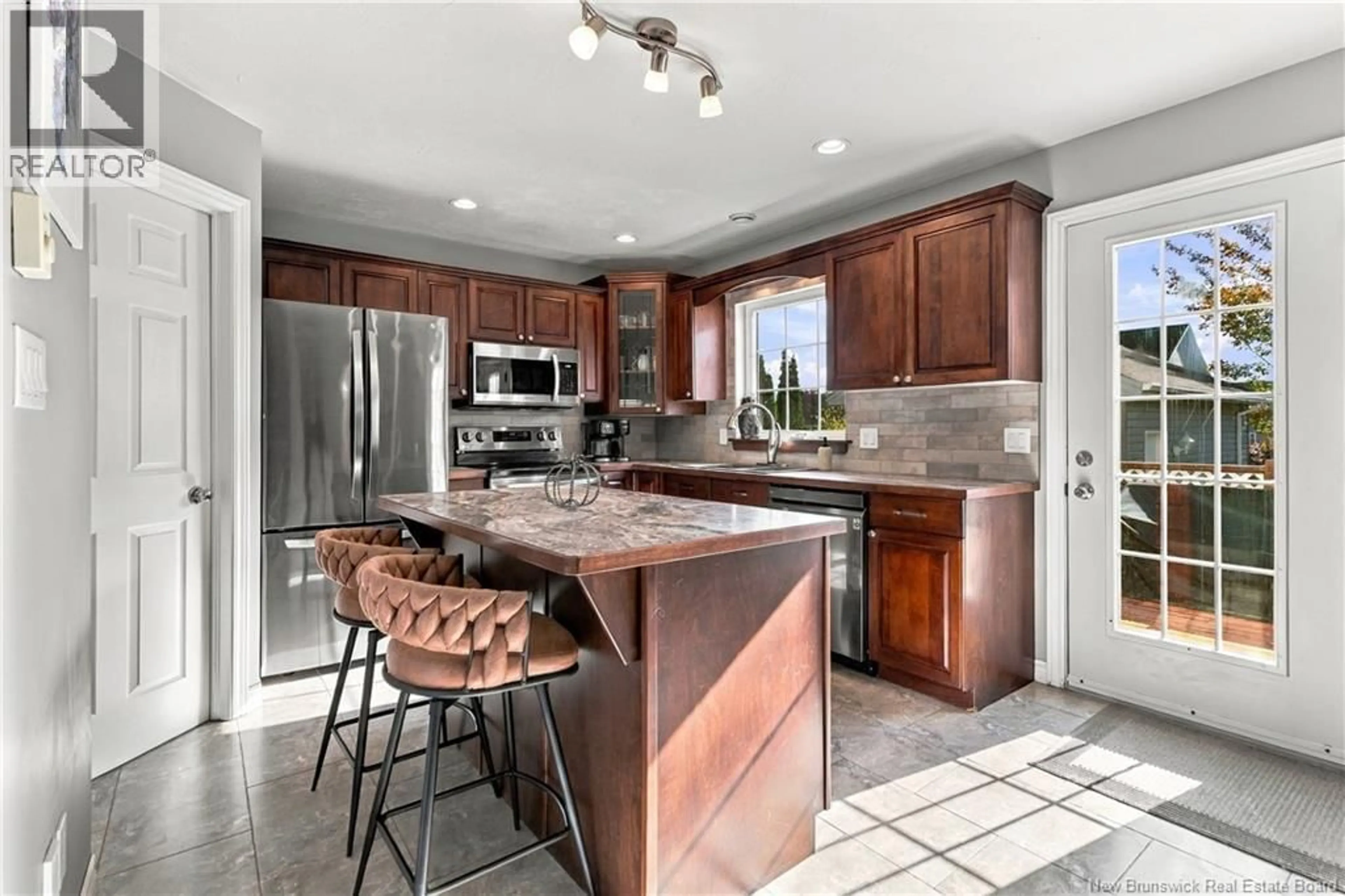 Open concept kitchen, ceramic/tile floor for 34 CHRISTOPHER CRESCENT, Moncton New Brunswick E1G0A5