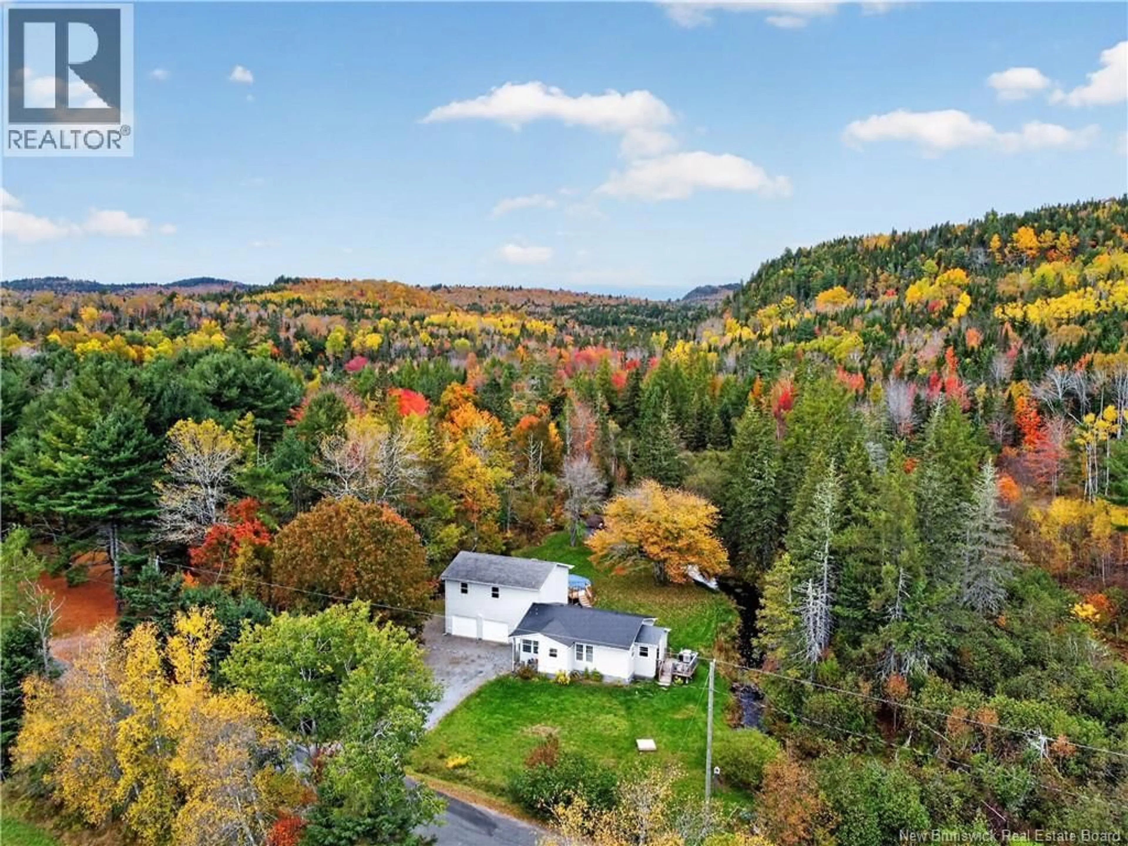 A pic from outside/outdoor area/front of a property/back of a property/a pic from drone, forest/trees view for 96 MENZIE SETTLEMENT ROAD, Central Greenwich New Brunswick E5M2L2