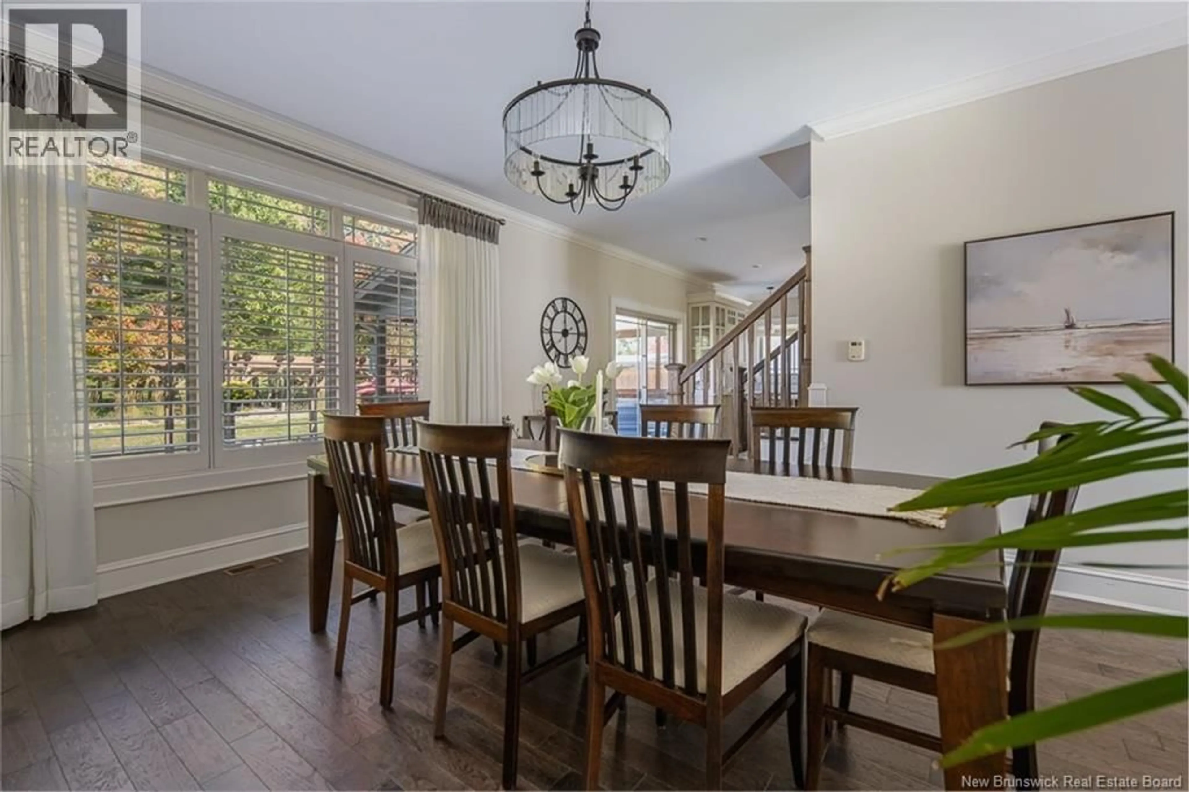 Dining room, wood/laminate floor for 101 SUMMERHILL ROW, Fredericton New Brunswick E3G0E8