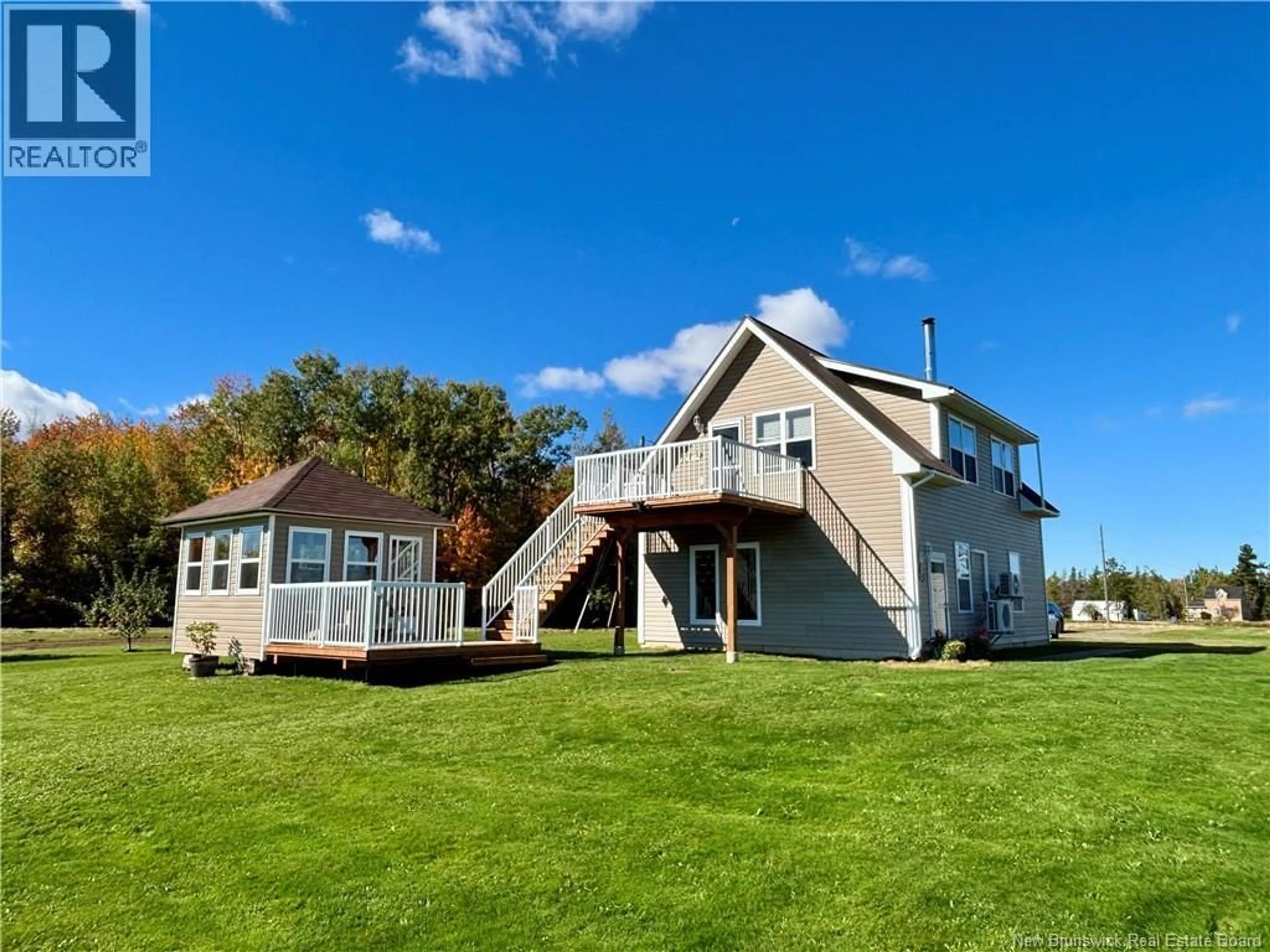 A pic from outside/outdoor area/front of a property/back of a property/a pic from drone, water/lake/river/ocean view for 1056 BLACK RIVER ROAD, Black River Bridge New Brunswick E1N5T3