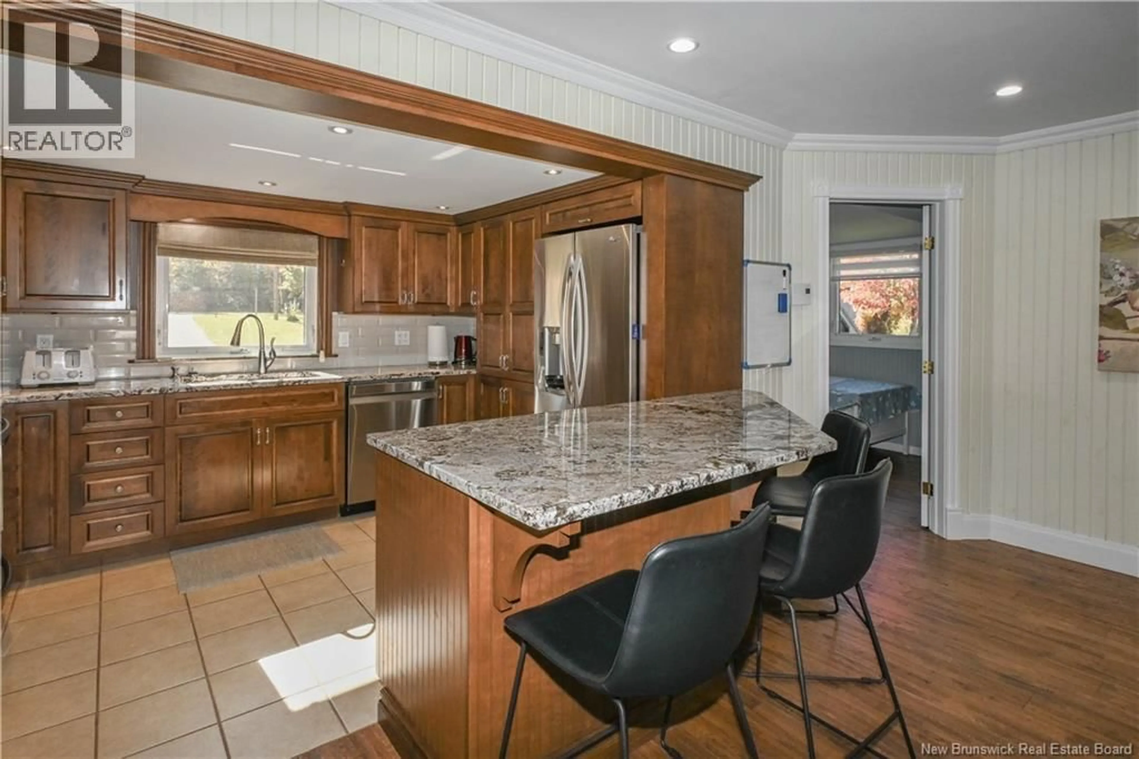 Open concept kitchen, ceramic/tile floor for 10 JP LANE, Bertrand New Brunswick E1W5R1