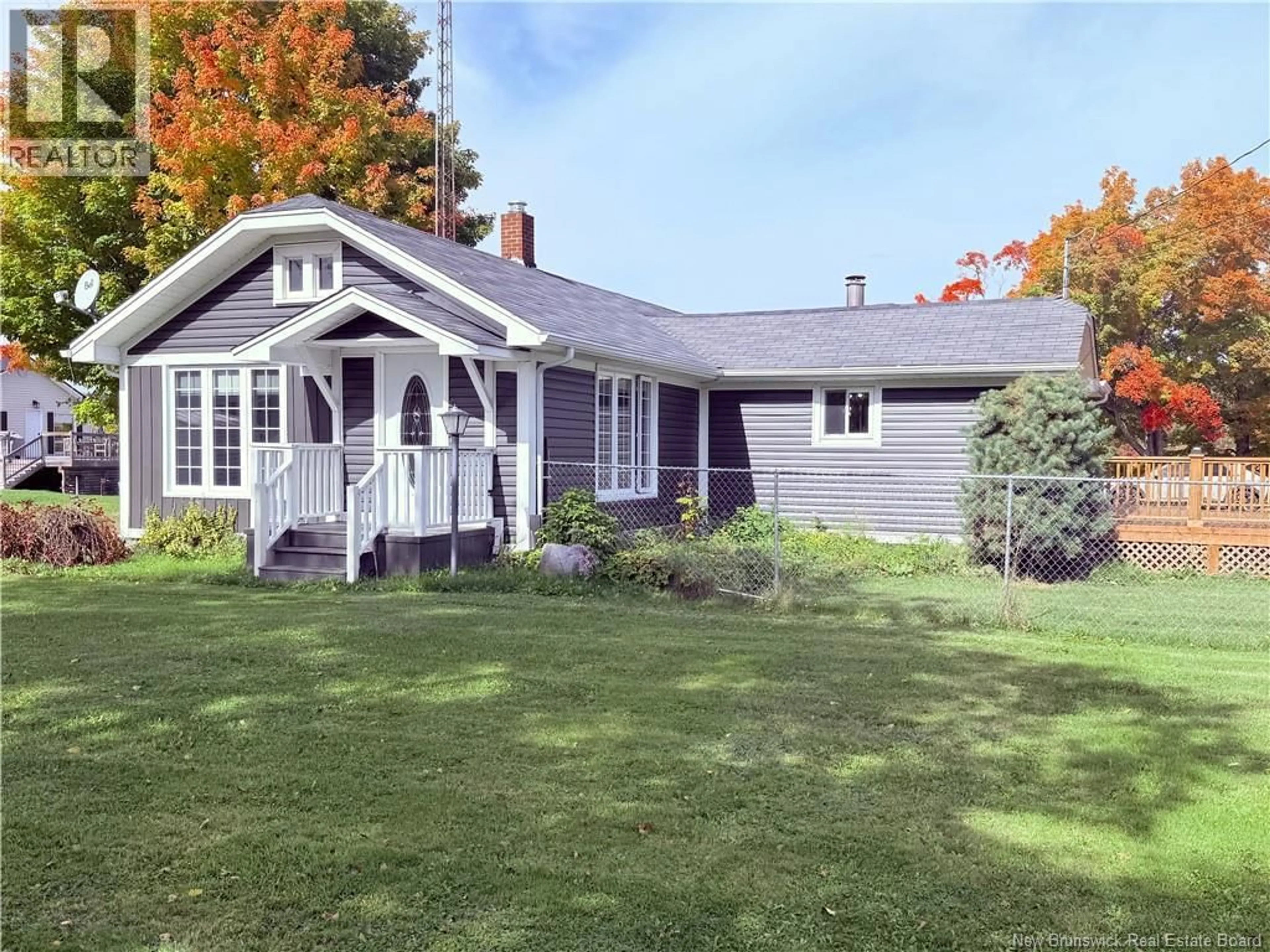 Home with vinyl exterior material, street for 55 MAIN STREET, Meductic New Brunswick E6H1E3