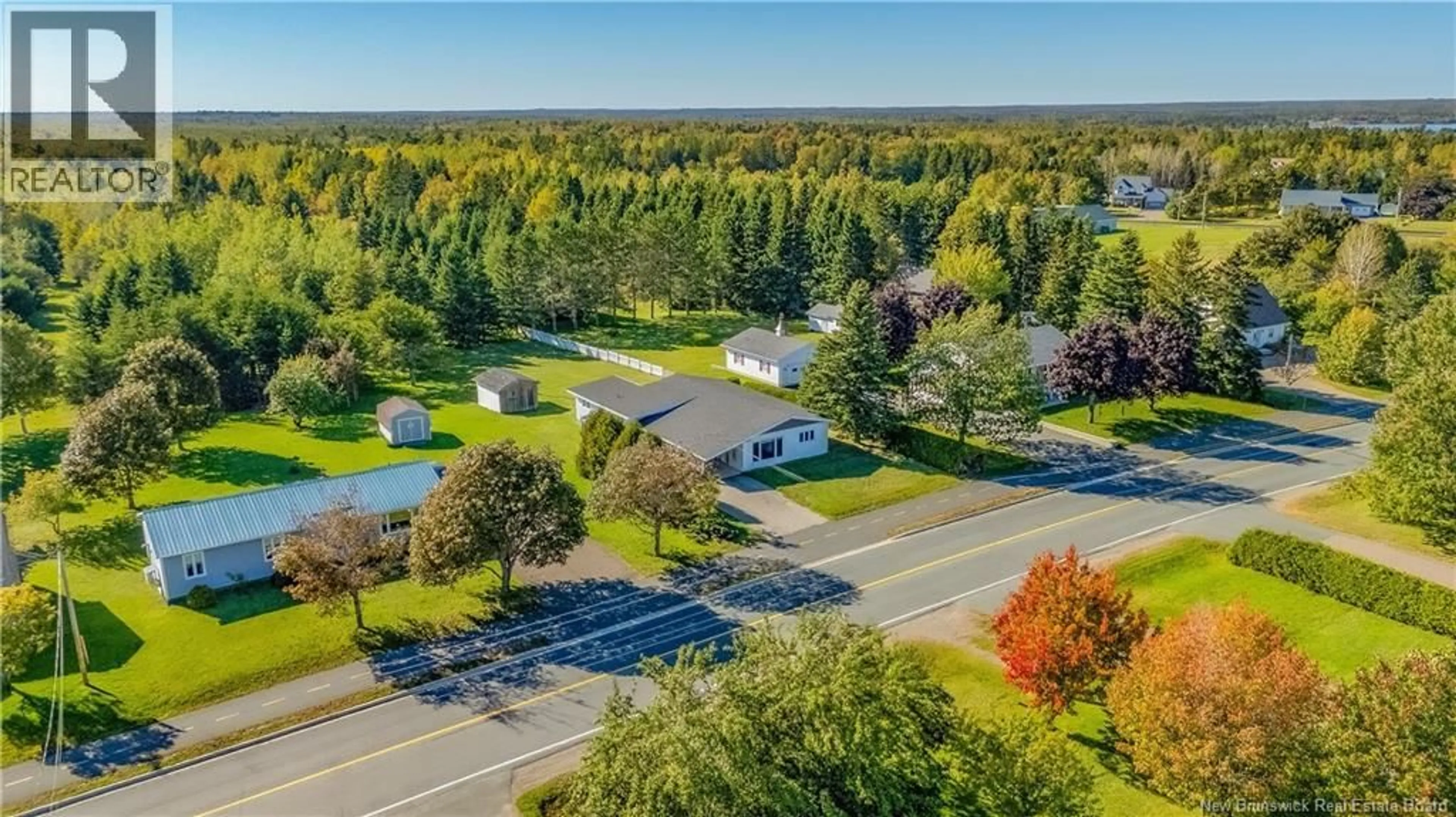 A pic from outside/outdoor area/front of a property/back of a property/a pic from drone, water/lake/river/ocean view for 3441 CENTENAIRE STREET, Tracadie New Brunswick E1X1A7