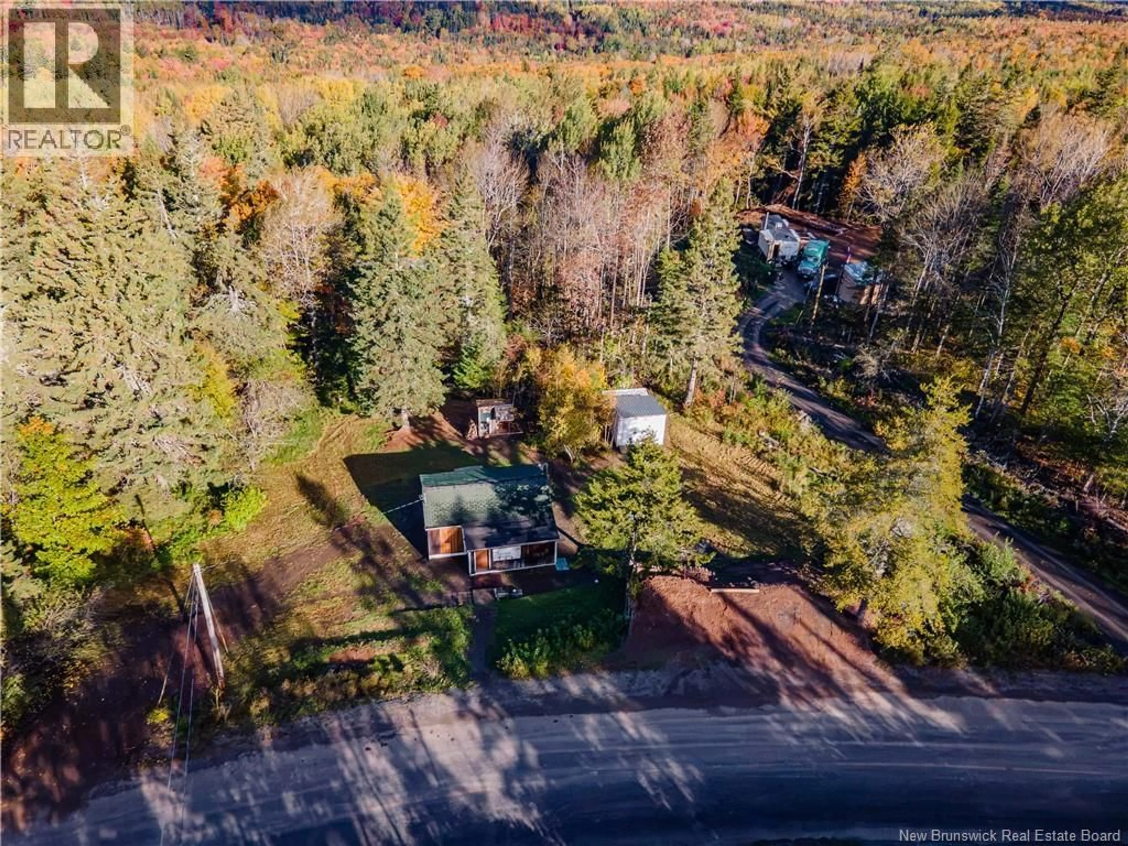 A pic from outside/outdoor area/front of a property/back of a property/a pic from drone, forest/trees view for 711 BLOOMFIELD RIDGE ROAD, Bloomfield New Brunswick E5N4Y5