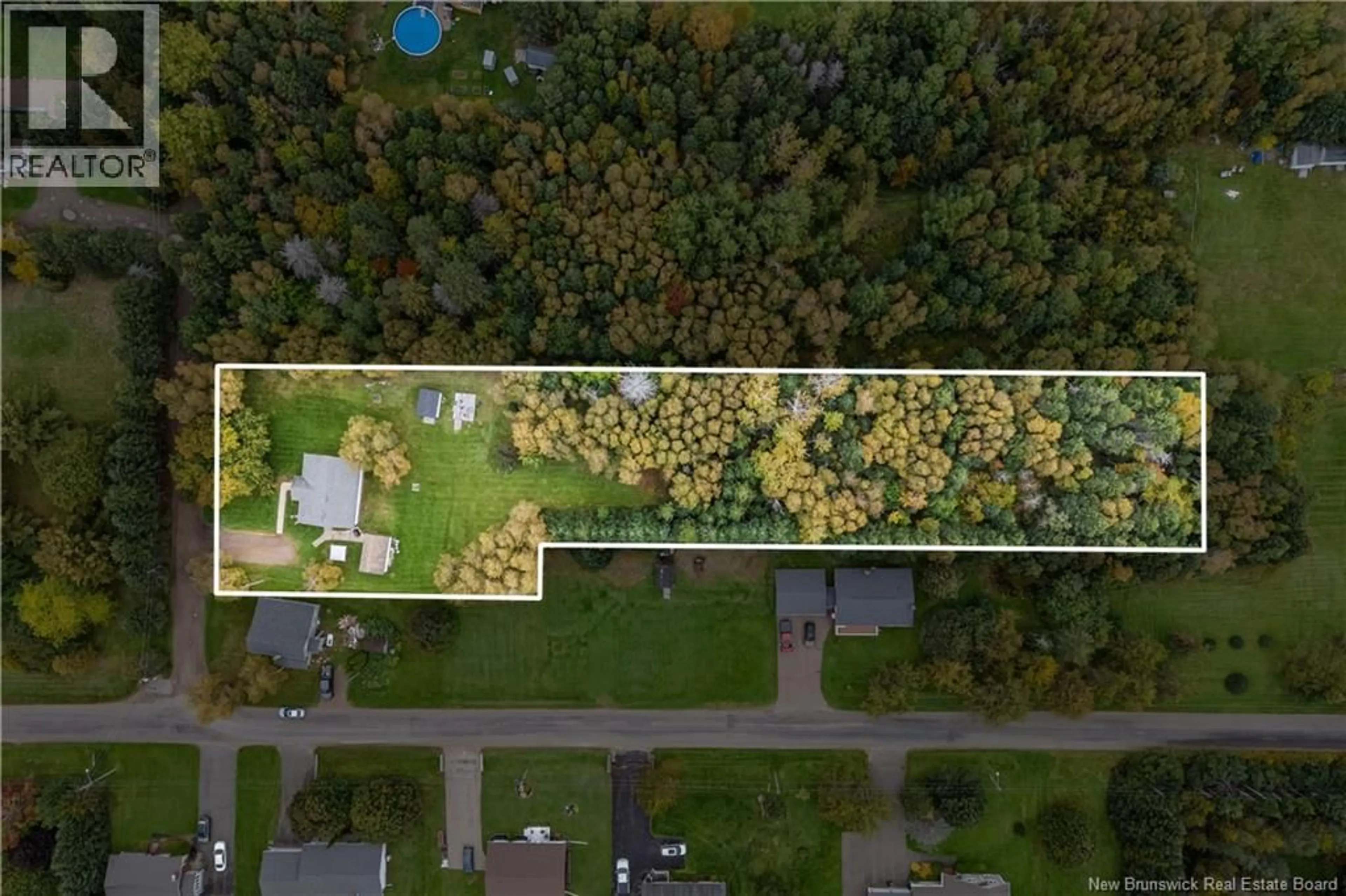 A pic from outside/outdoor area/front of a property/back of a property/a pic from drone, forest/trees view for 3 CHEMIN GUEGUEN STREET, Shediac Bridge New Brunswick E4R1K1