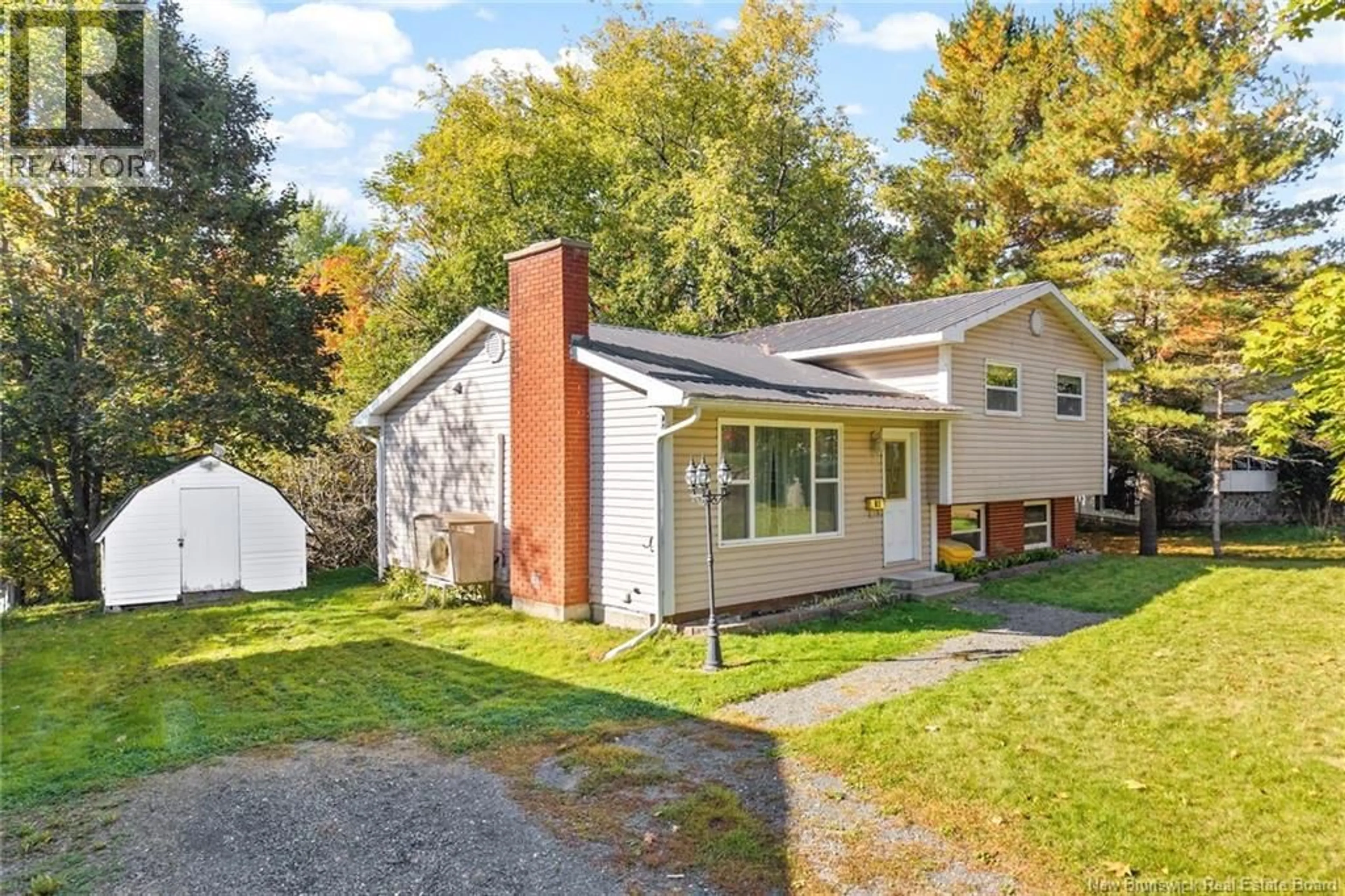 Home with vinyl exterior material, street for 30 FLETCHER COURT, Fredericton New Brunswick E3A4T4
