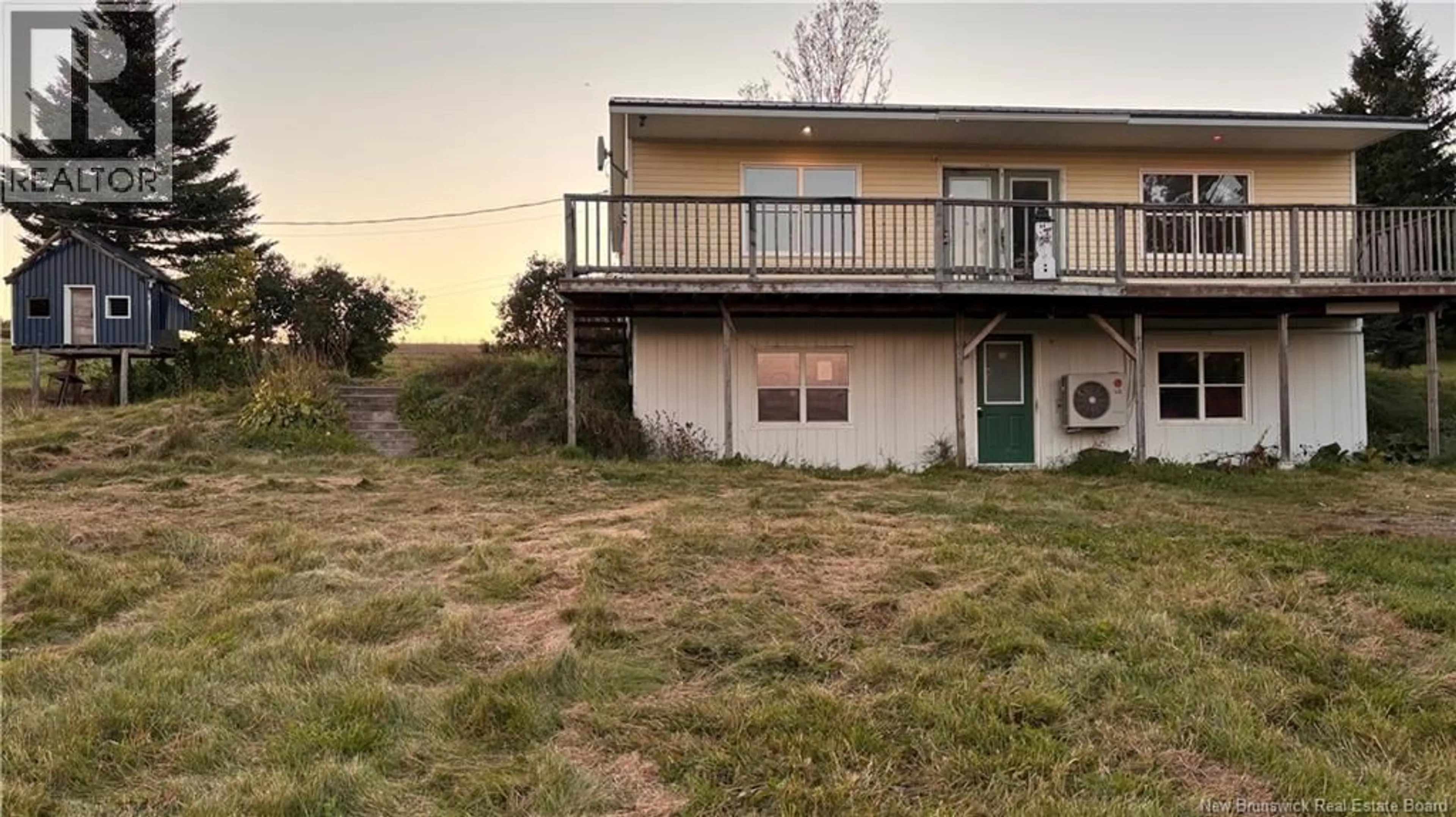 A pic from outside/outdoor area/front of a property/back of a property/a pic from drone, building for 732 ROUTE 590, Waterville New Brunswick E7P1B9