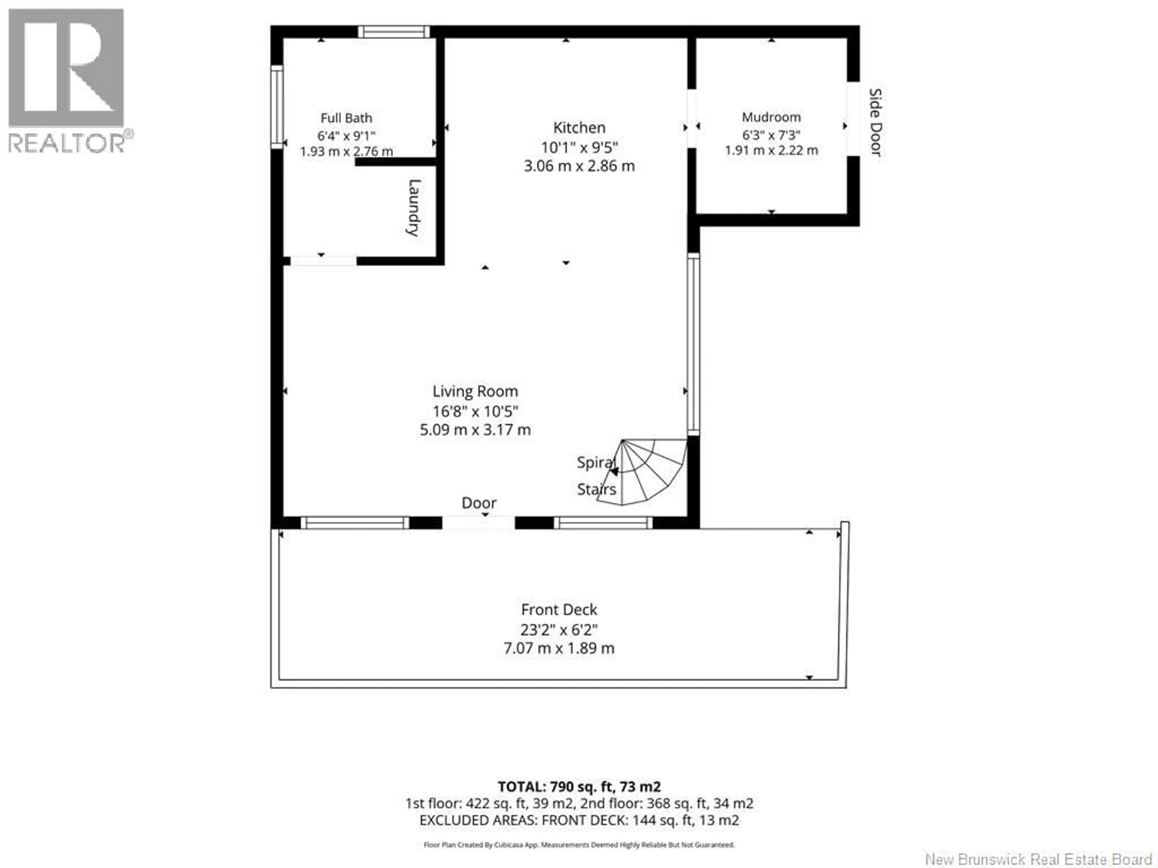 Floor plan for 162 FERGUSON STREET, Atholville New Brunswick E3N4T6