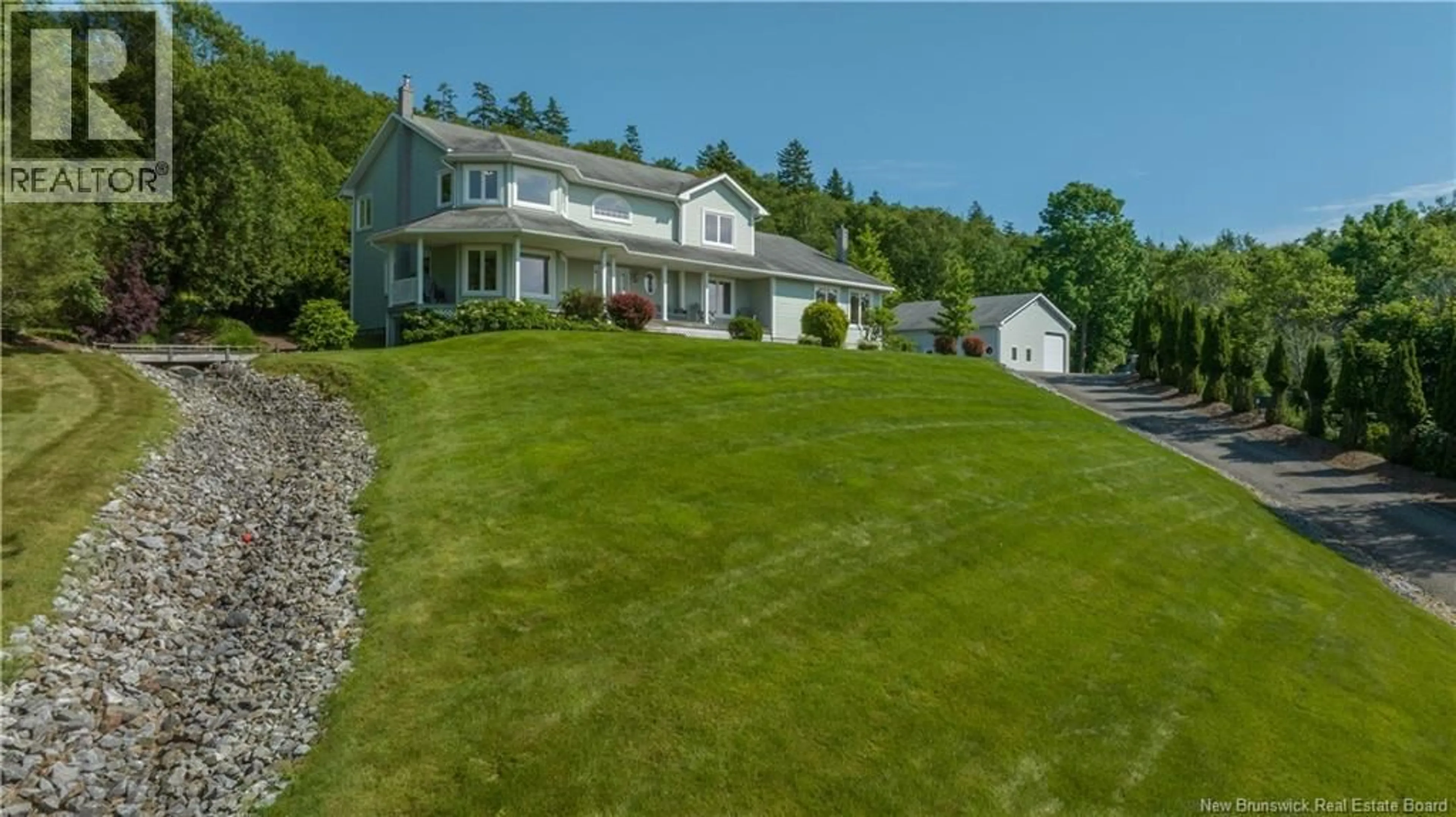 A pic from outside/outdoor area/front of a property/back of a property/a pic from drone, unknown for 38 APPLEBY DRIVE, Rothesay New Brunswick E2H1P2
