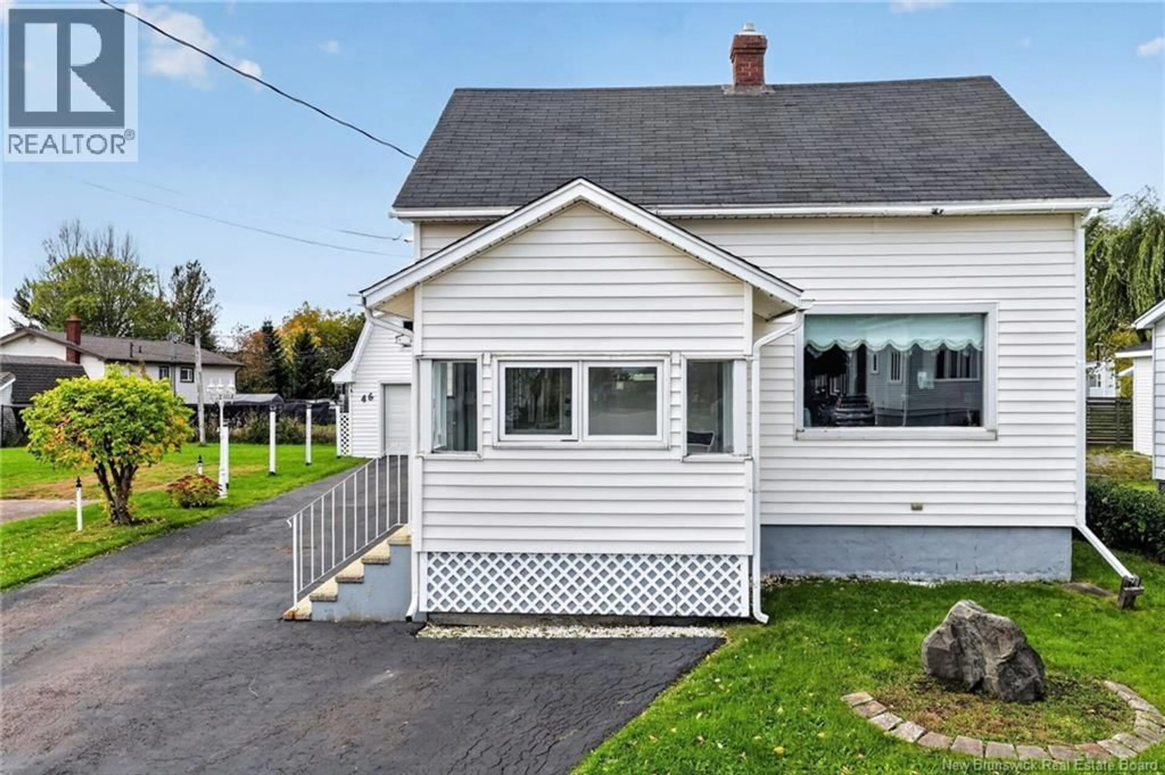 Home with vinyl exterior material, street for 46 CHURCHILL STREET, Moncton New Brunswick E1C7H7