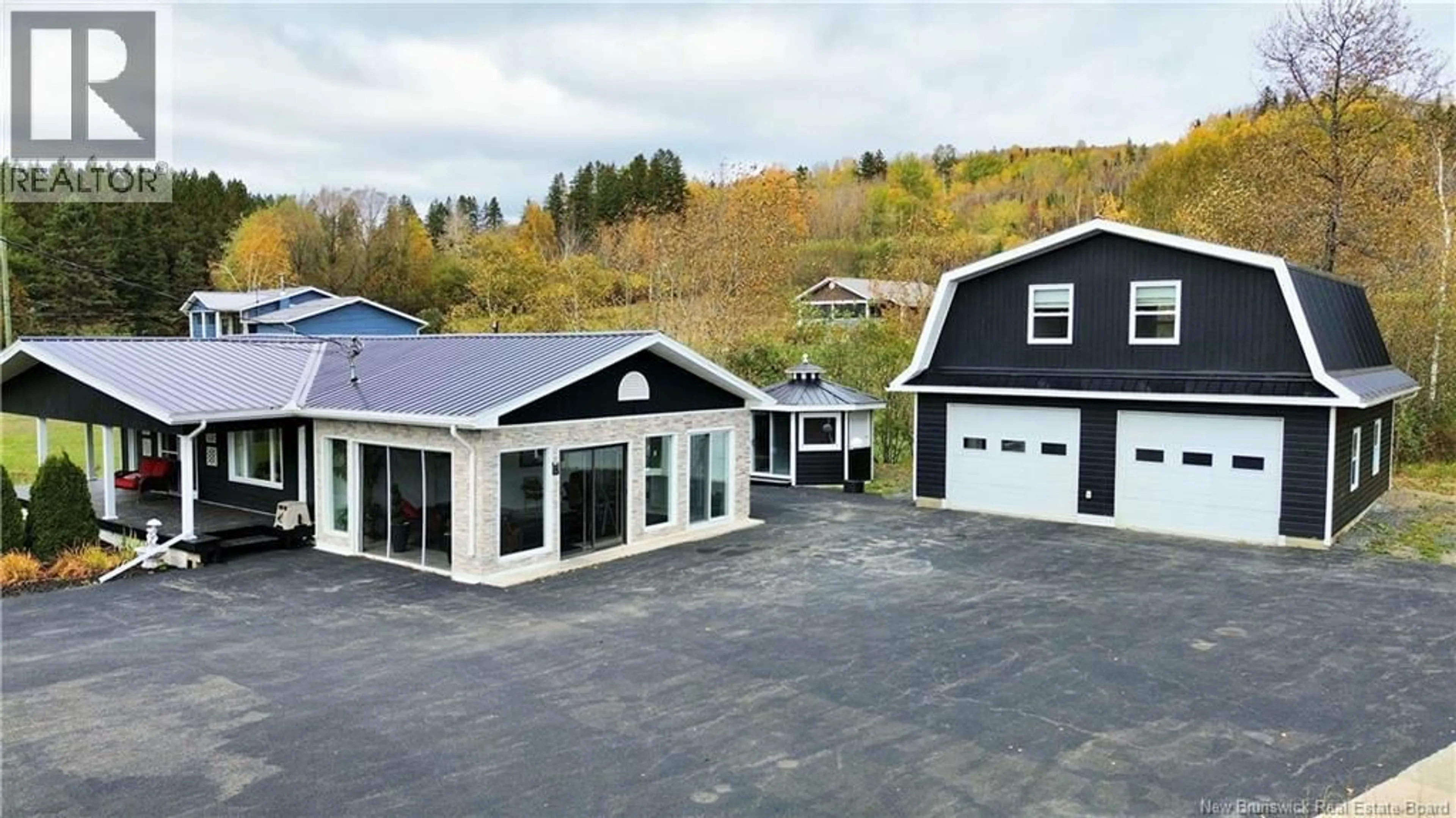 A pic from outside/outdoor area/front of a property/back of a property/a pic from drone, unknown for 2994 ROUTE 108, New Denmark New Brunswick E7G2T2
