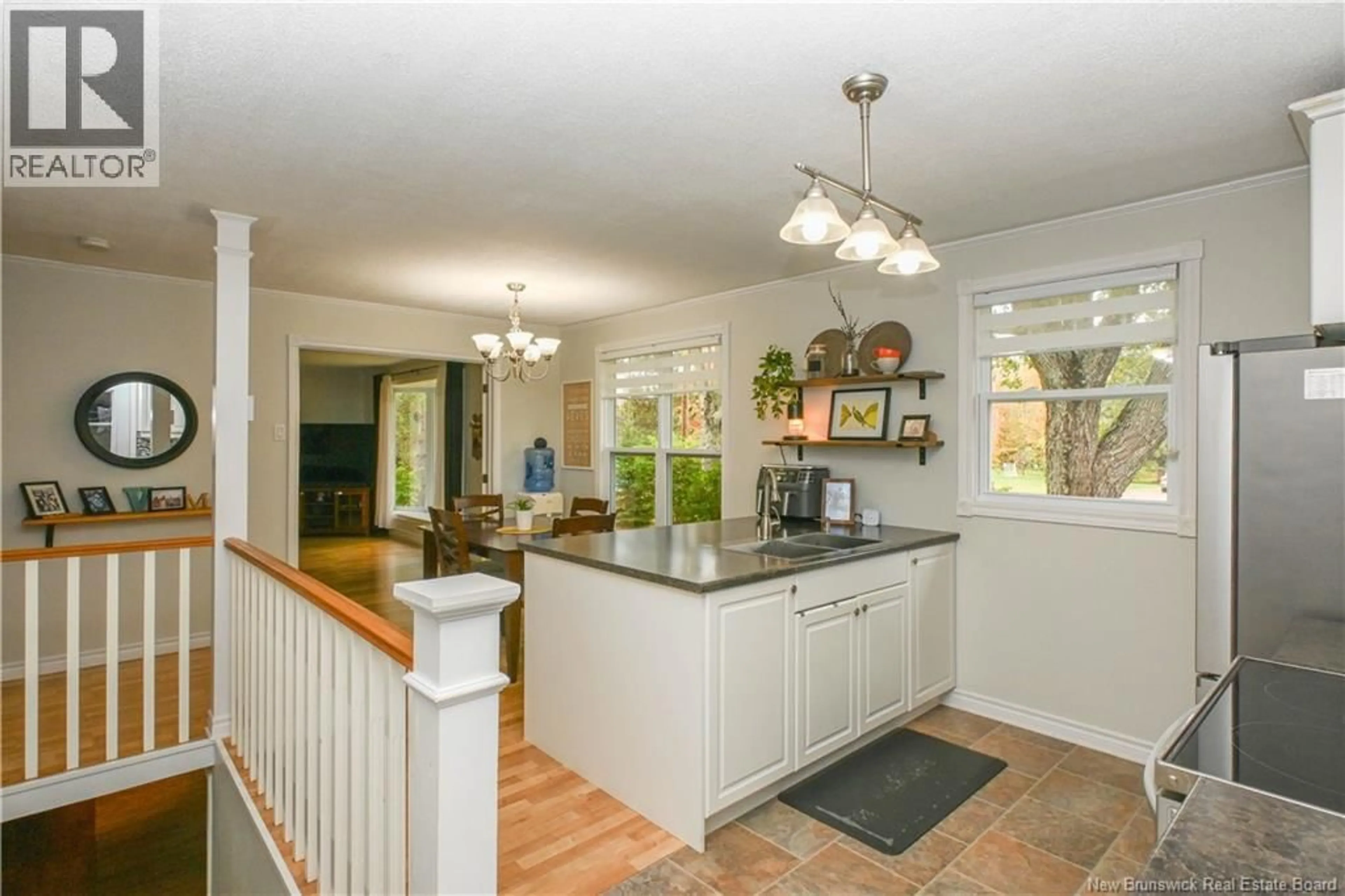 Open concept kitchen, ceramic/tile floor for 1551 BOISJOLI STREET, Paquetville New Brunswick E8R1B9