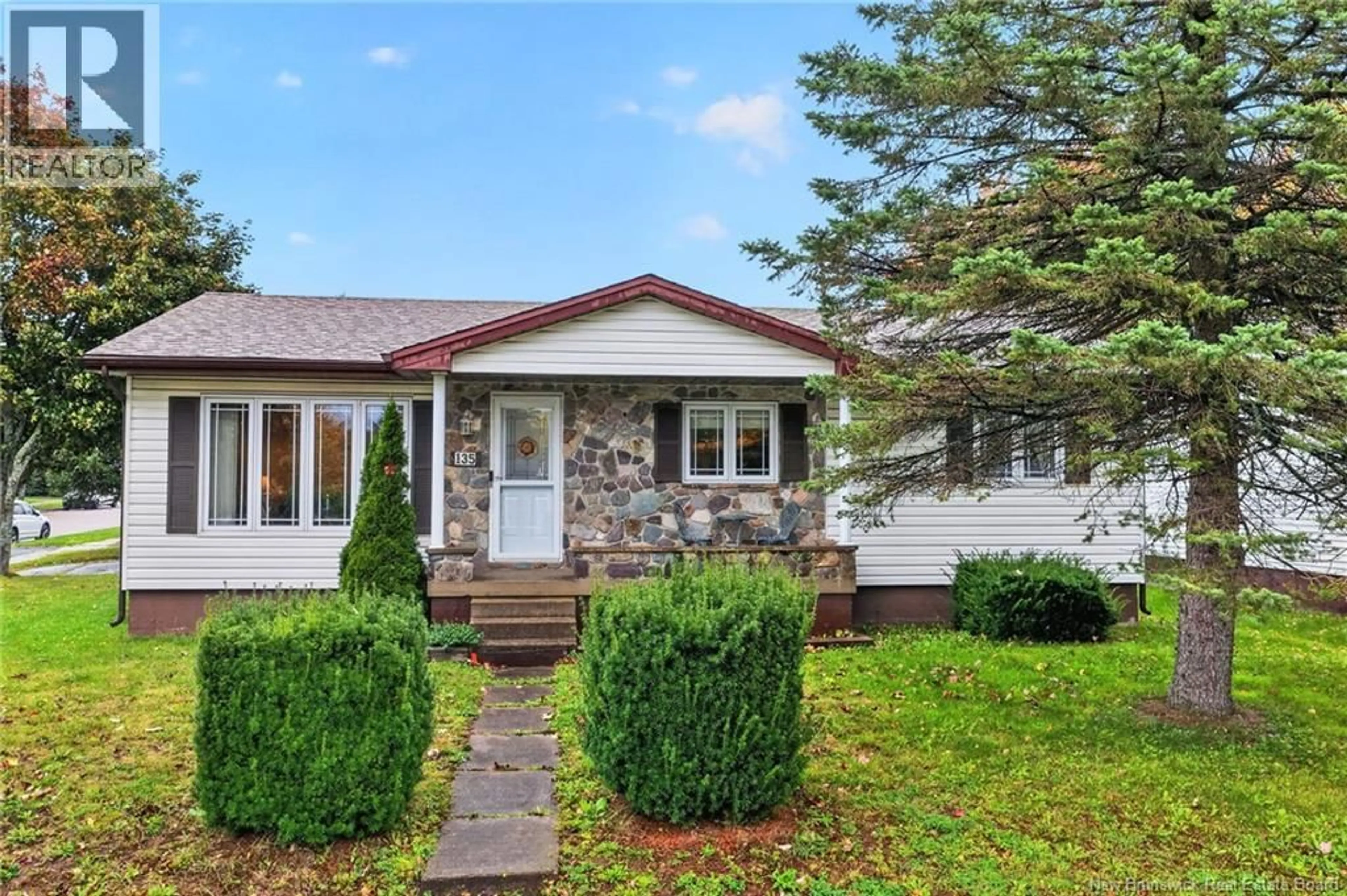 Home with vinyl exterior material, street for 135 HENNESSEY ROAD, Moncton New Brunswick E1A4Y8