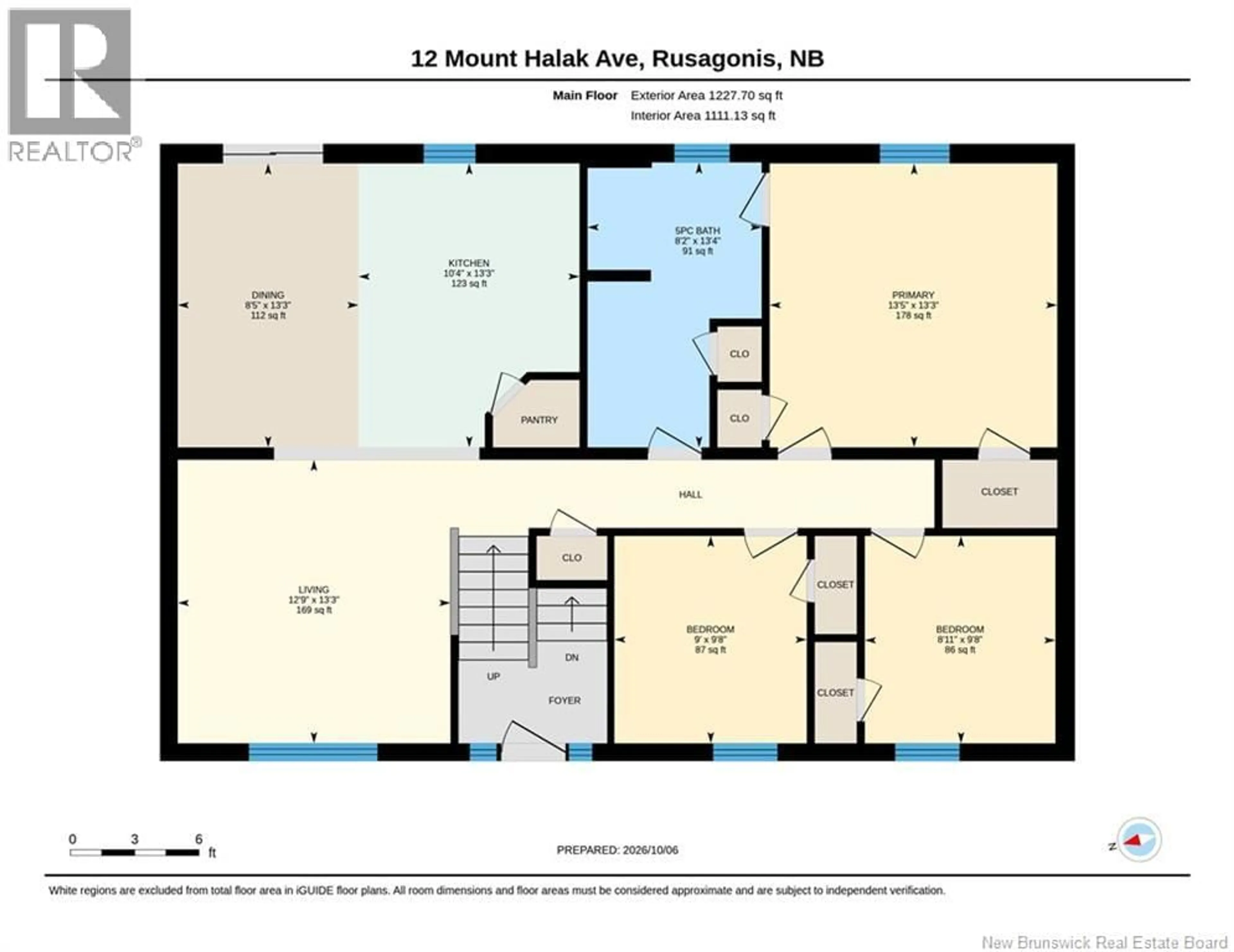 Floor plan for 12 MOUNT HALAK AVENUE, Rusagonis New Brunswick E3B0P1