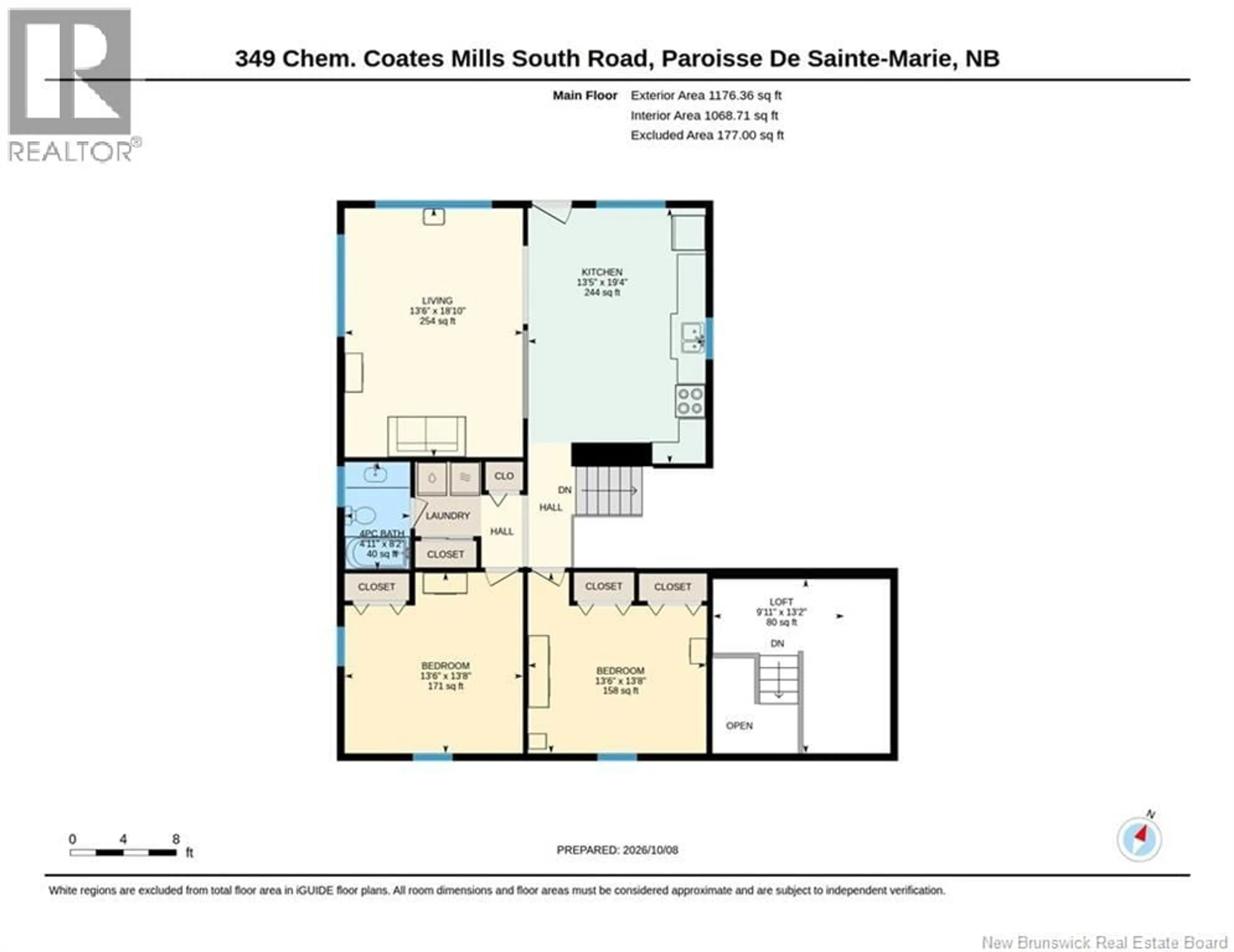 Floor plan for 349 COATES MILLS SOUTH ROAD, Sainte-Marie-De-Kent New Brunswick E4S1P3