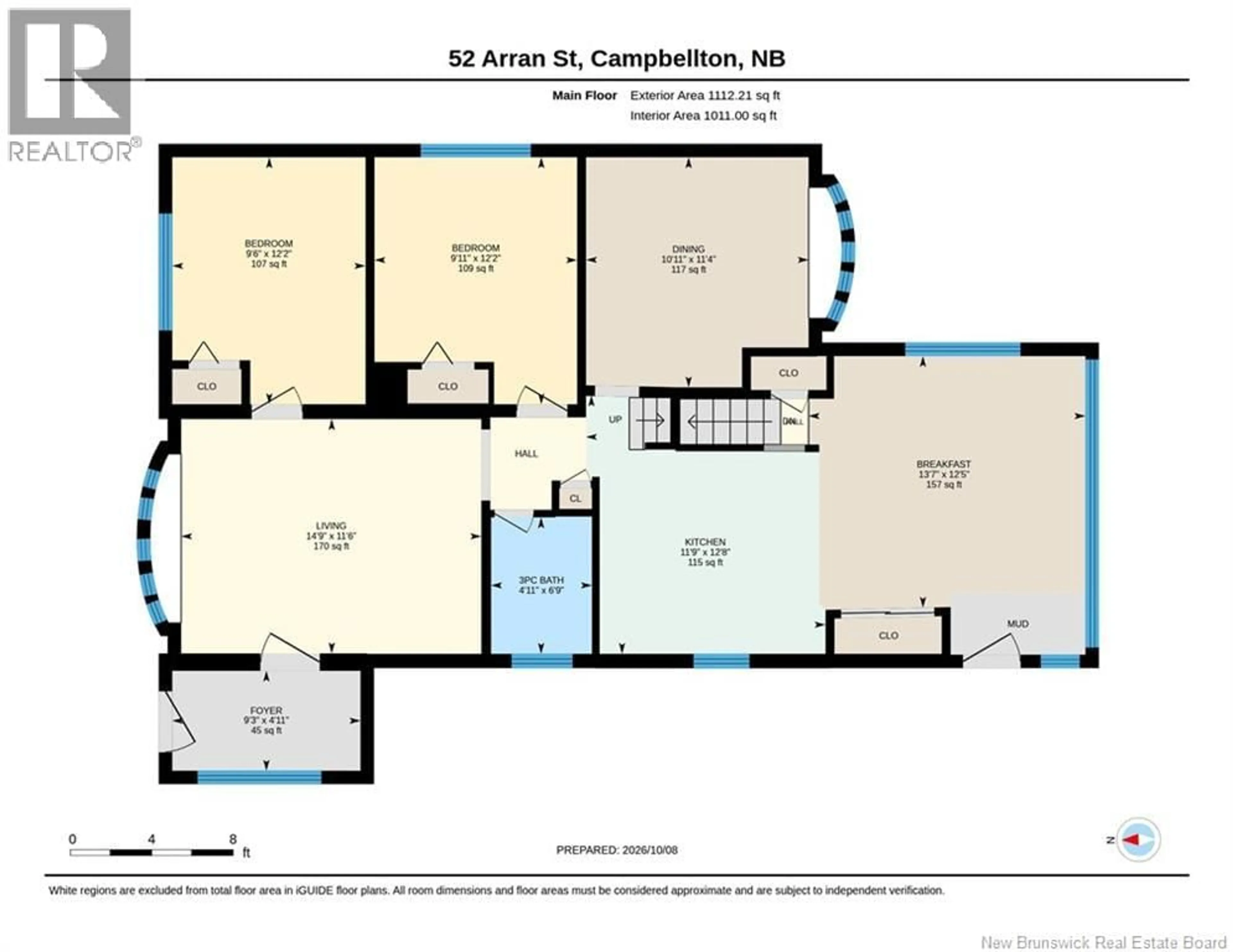 Floor plan for 52 ARRAN STREET, Campbellton New Brunswick E3N1K8