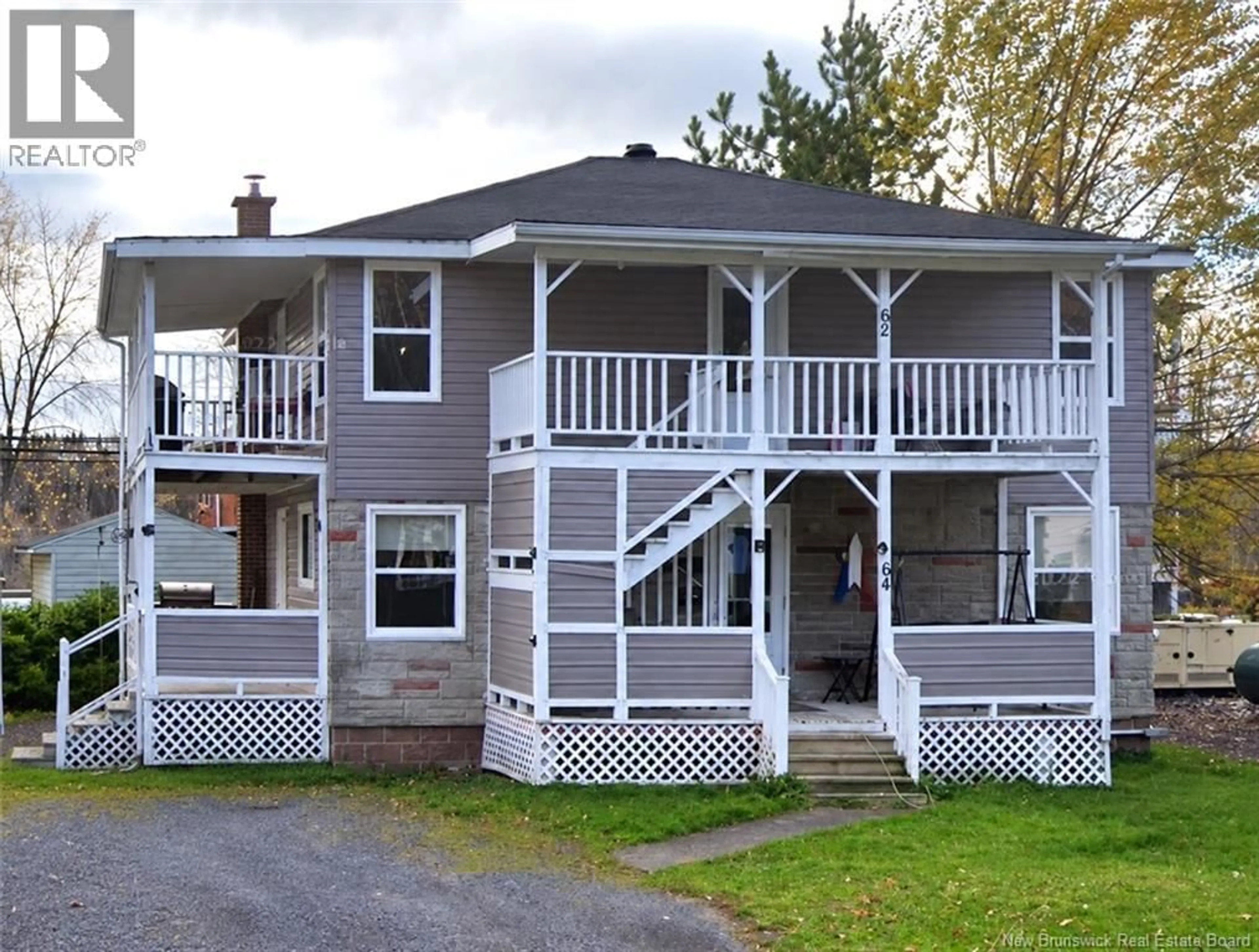 Home with vinyl exterior material, street for 64 VENIOT STREET, Edmundston New Brunswick E3V1L4