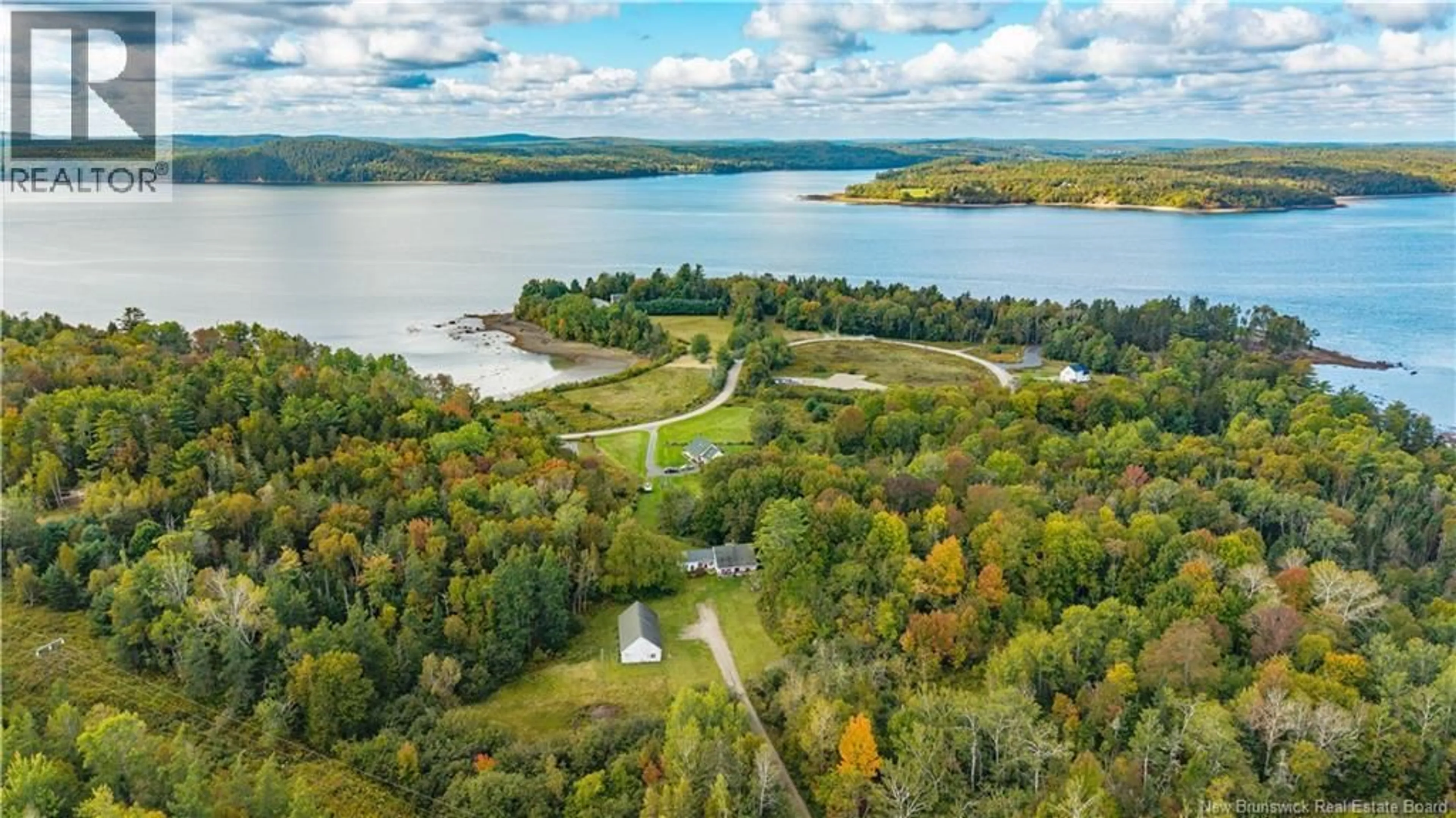 A pic from outside/outdoor area/front of a property/back of a property/a pic from drone, water/lake/river/ocean view for 30 RIVERVIEW DRIVE, Bayside New Brunswick E5B2Y6
