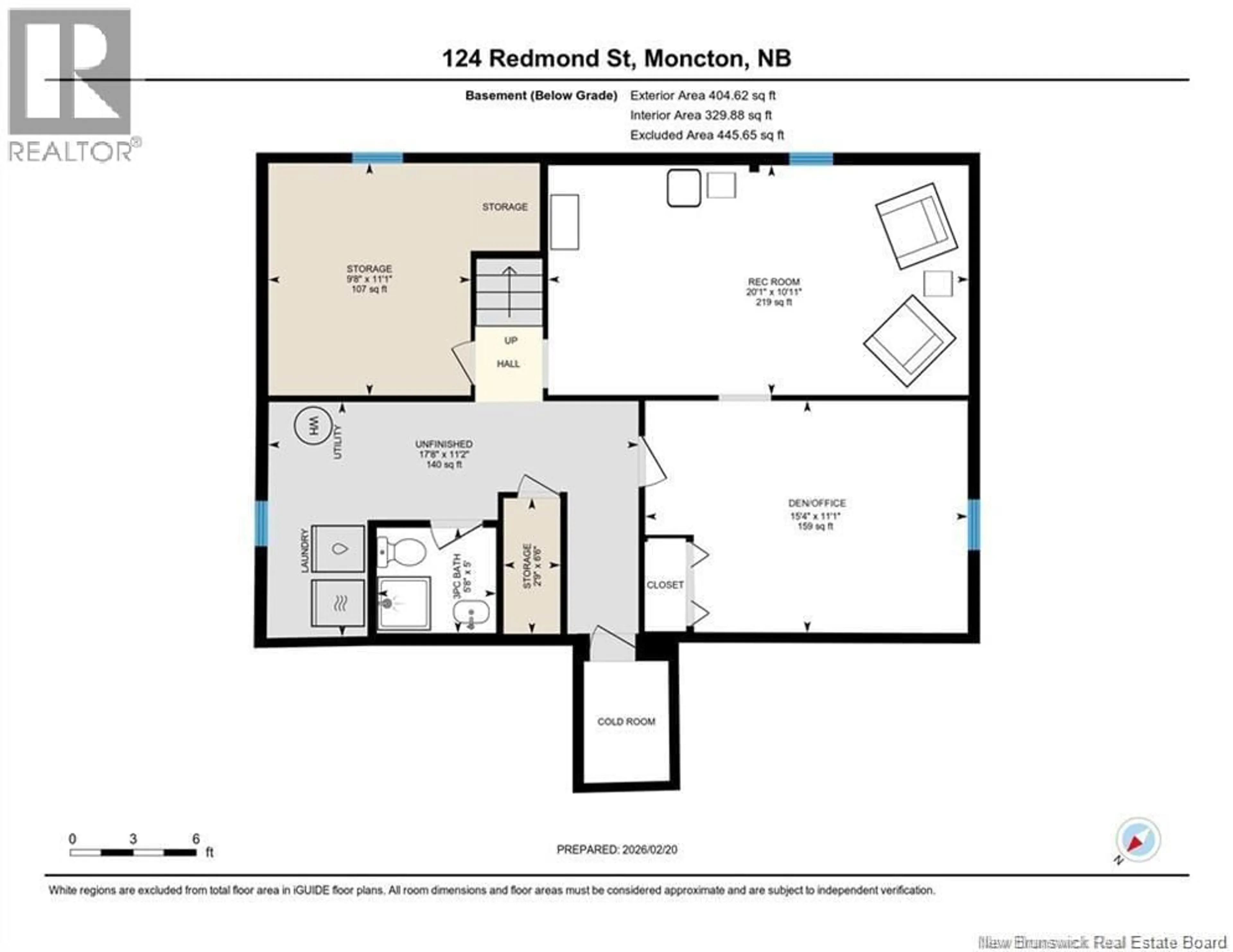Floor plan for 124 REDMOND STREET, Moncton New Brunswick E1A3J7