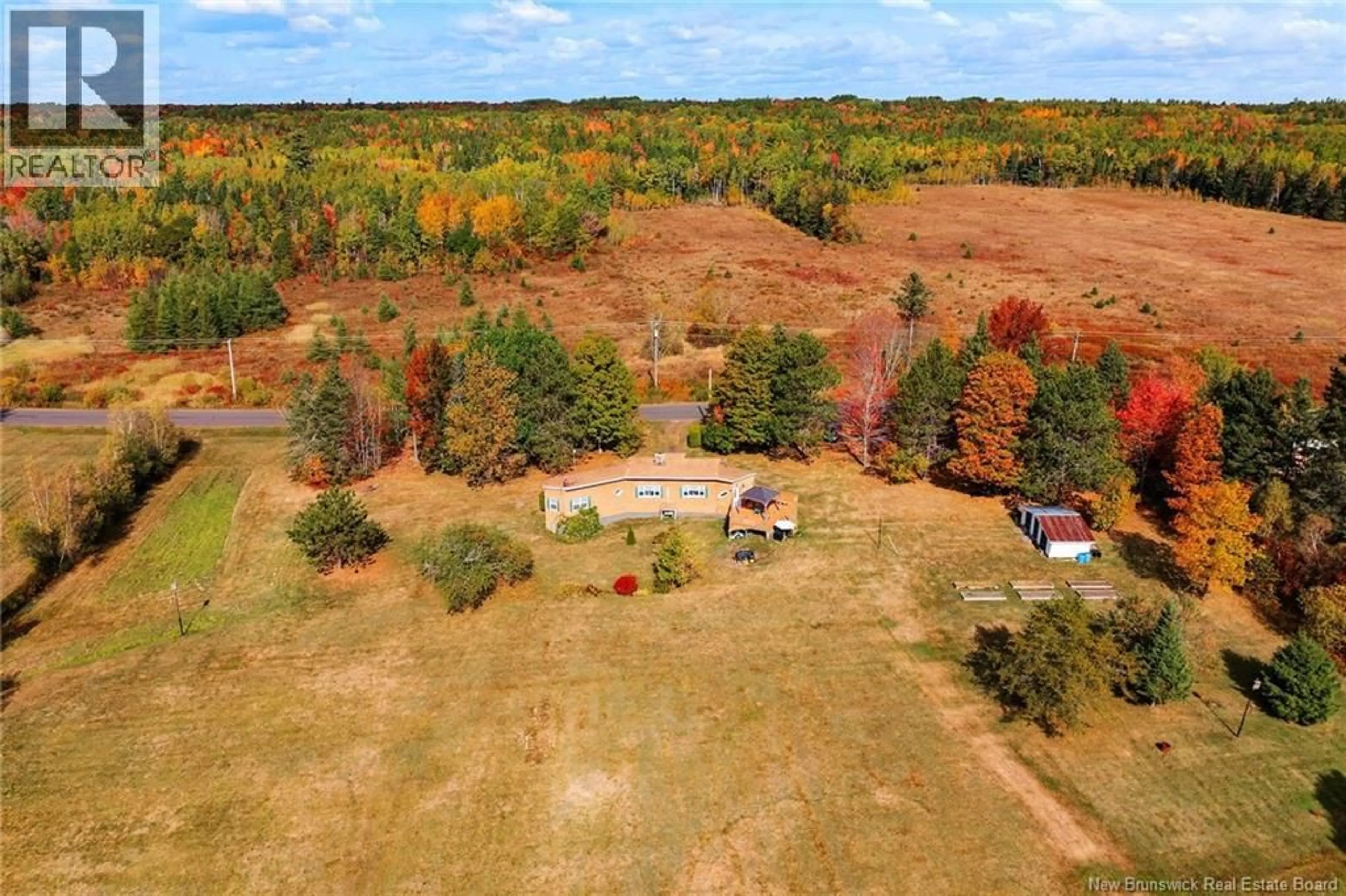 A pic from outside/outdoor area/front of a property/back of a property/a pic from drone, forest/trees view for 1520 COX POINT ROAD, Cumberland Bay New Brunswick E4A2Z7