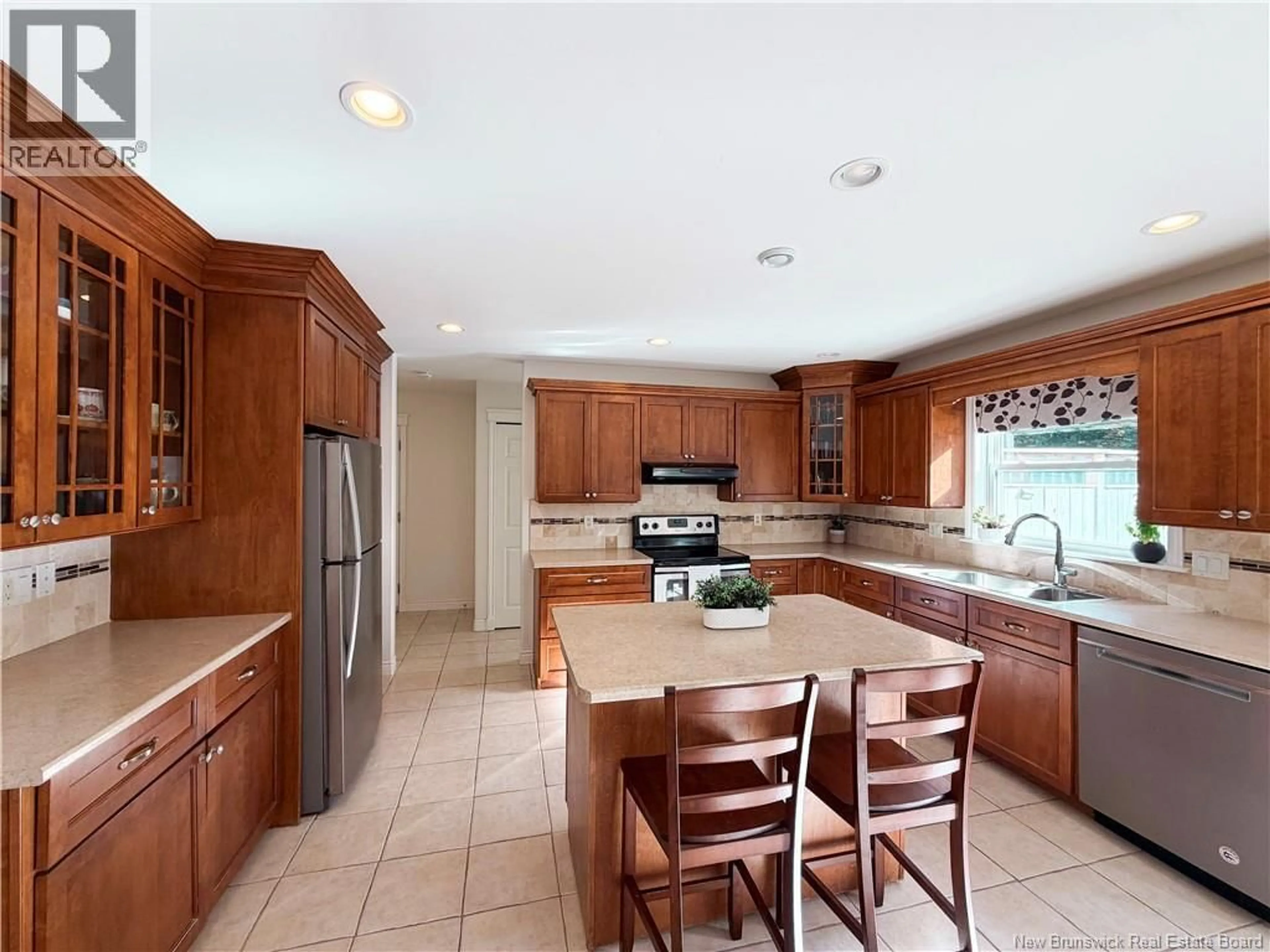 Open concept kitchen, ceramic/tile floor for 27 COVE CRESCENT, Rothesay New Brunswick E2E5C6