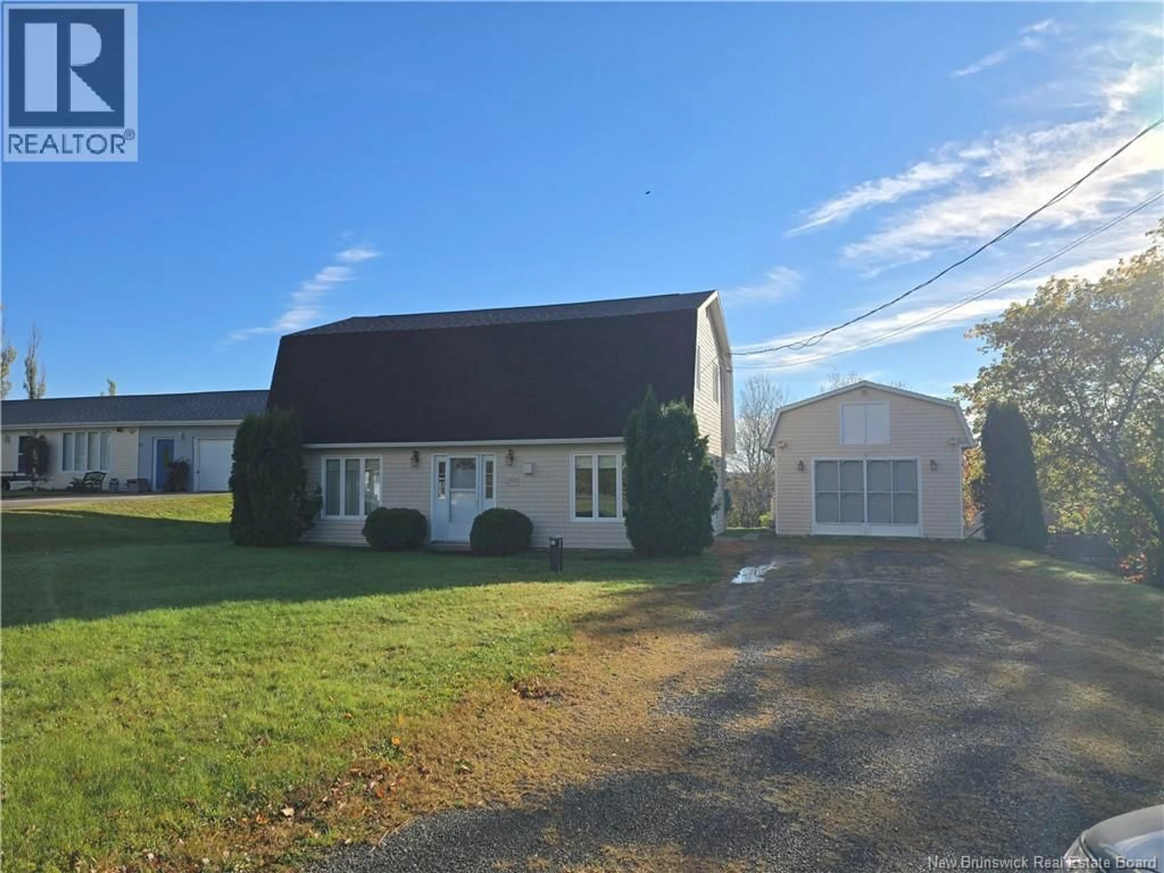 A pic from outside/outdoor area/front of a property/back of a property/a pic from drone, street for 1395 ROUTE 430, Big River New Brunswick E2A6S3