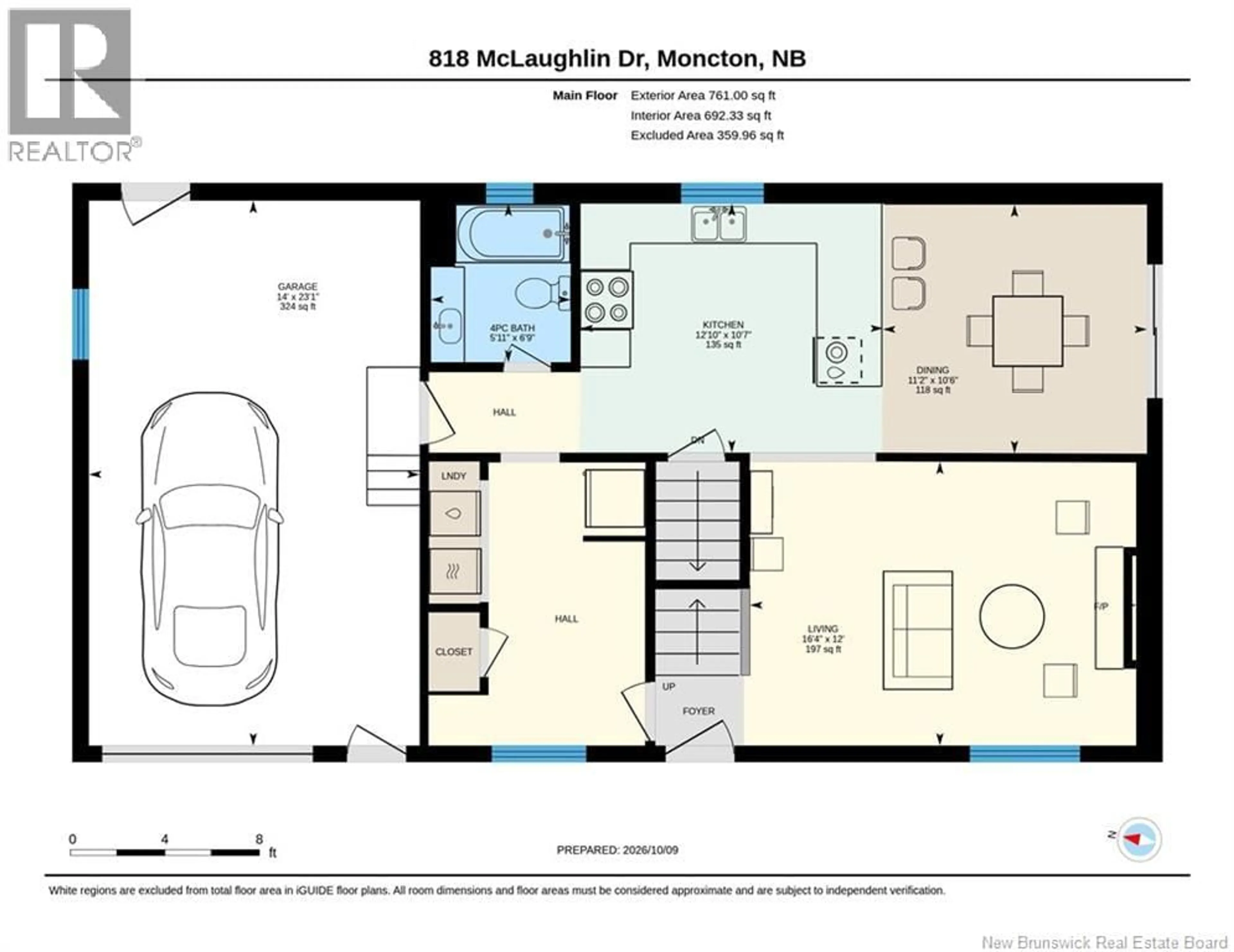 Floor plan for 818 MCLAUGHLIN DRIVE, Moncton New Brunswick E1G3R4