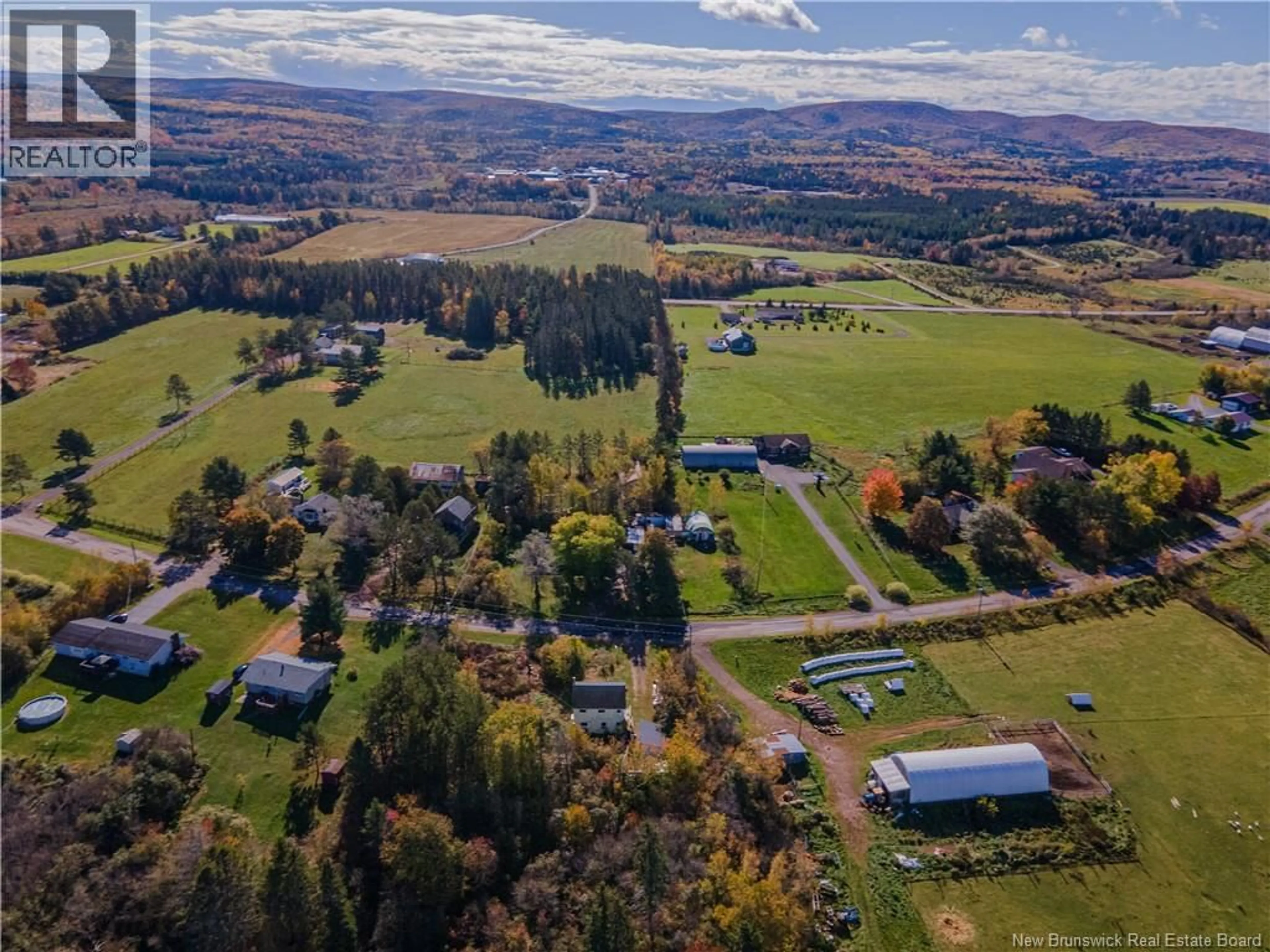 A pic from outside/outdoor area/front of a property/back of a property/a pic from drone, mountain view for 77 PENOBSQUIS LOOP, Penobsquis New Brunswick E4G2B6