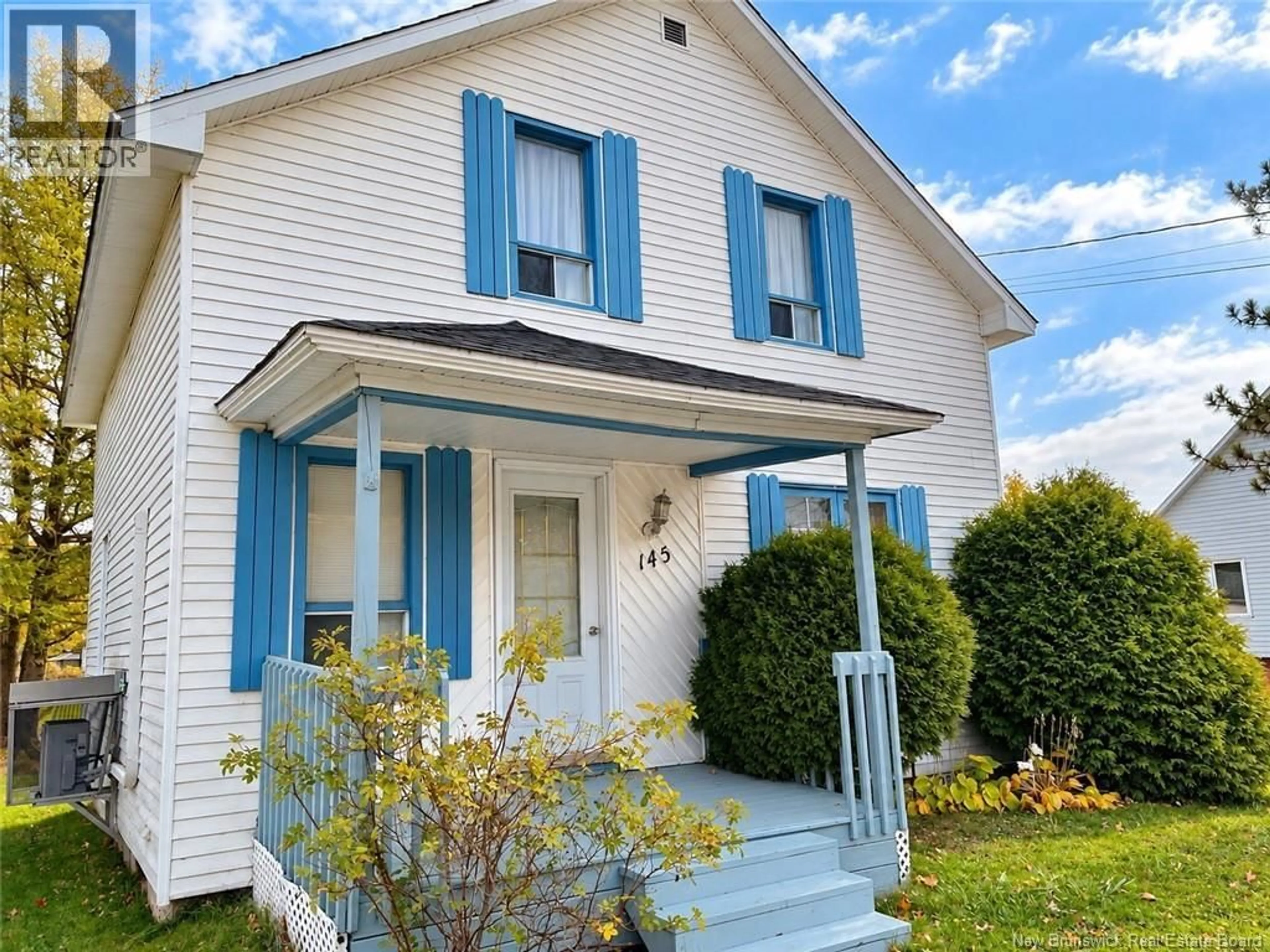 Home with vinyl exterior material, street for 145 ISIDORE BOUCHER, Saint-Jacques New Brunswick E7B1W3