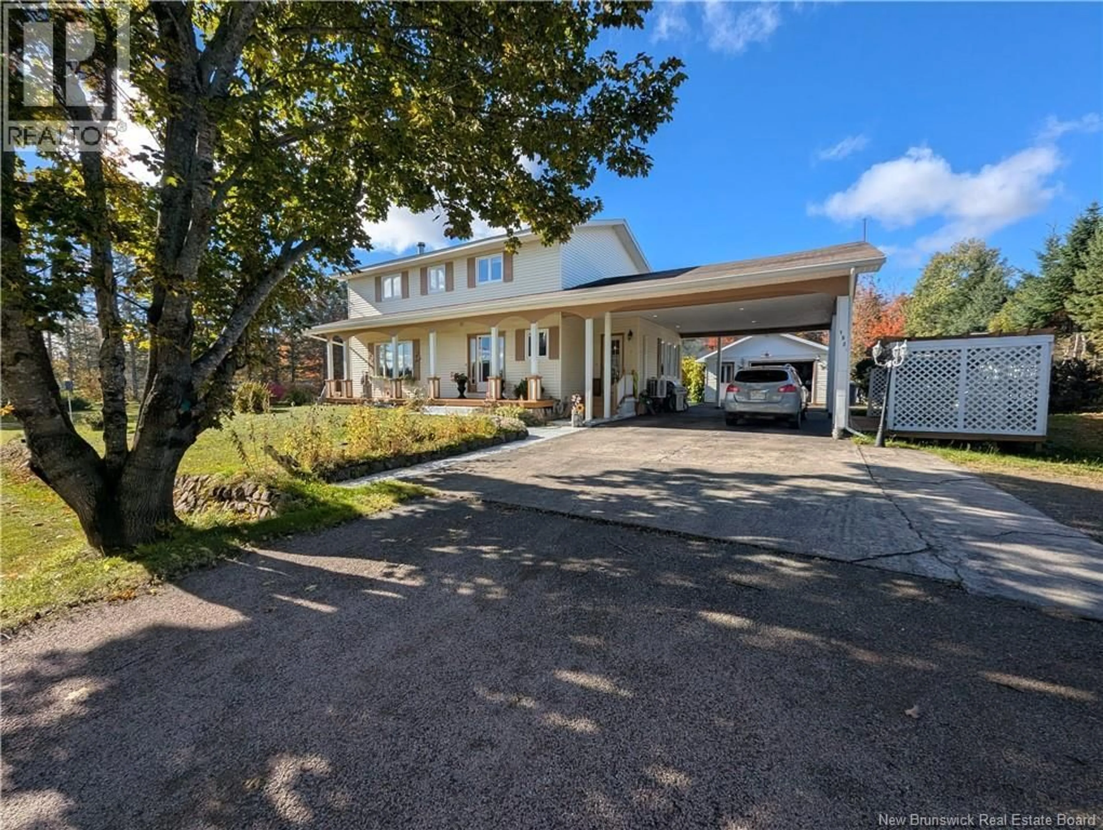 A pic from outside/outdoor area/front of a property/back of a property/a pic from drone, street for 1909 ROUTE 315, Dunlop New Brunswick E8K2K7
