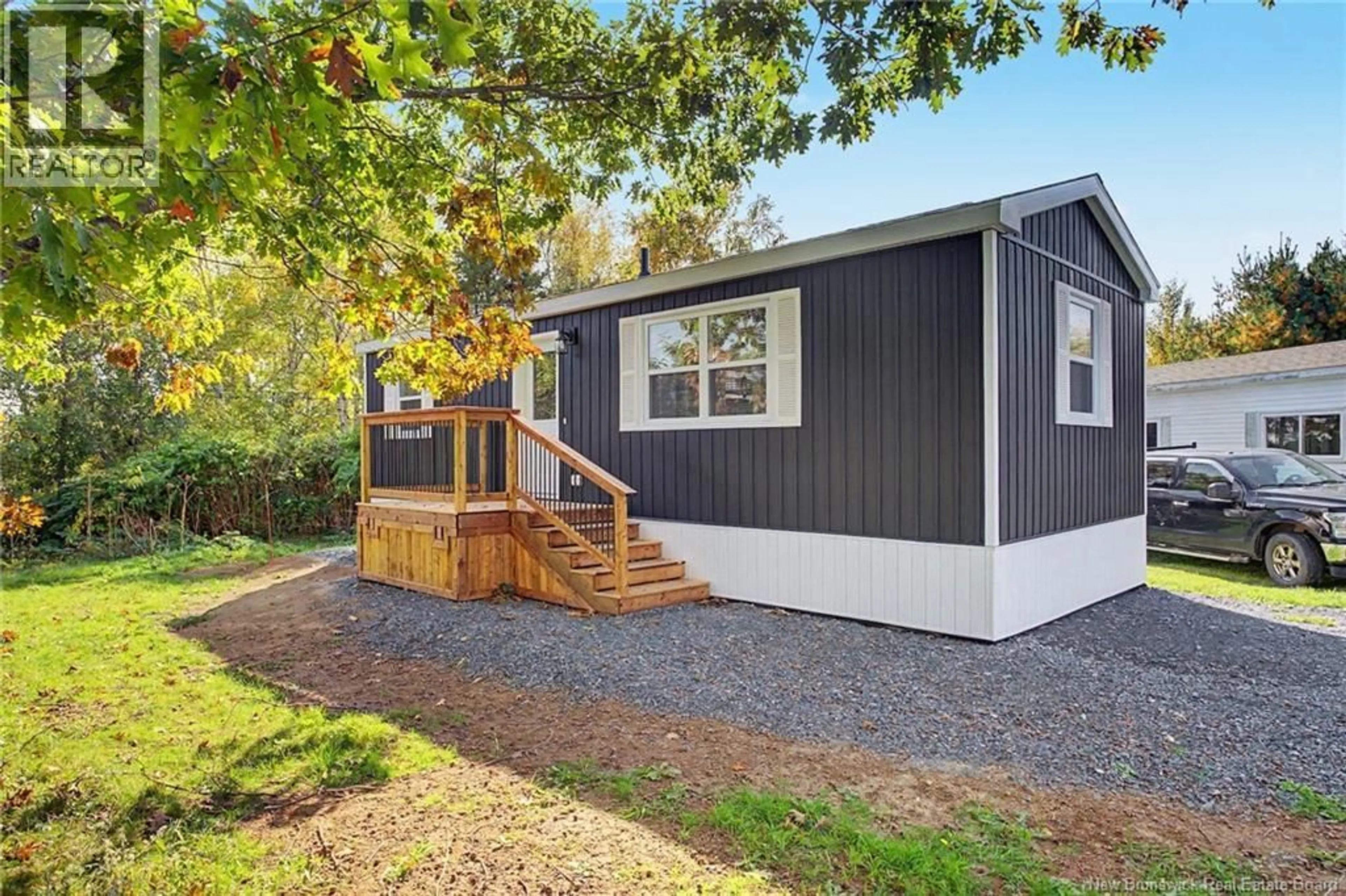 Home with vinyl exterior material, street for 67 LEAFWOOD CRESCENT, Fredericton New Brunswick E3B6P1