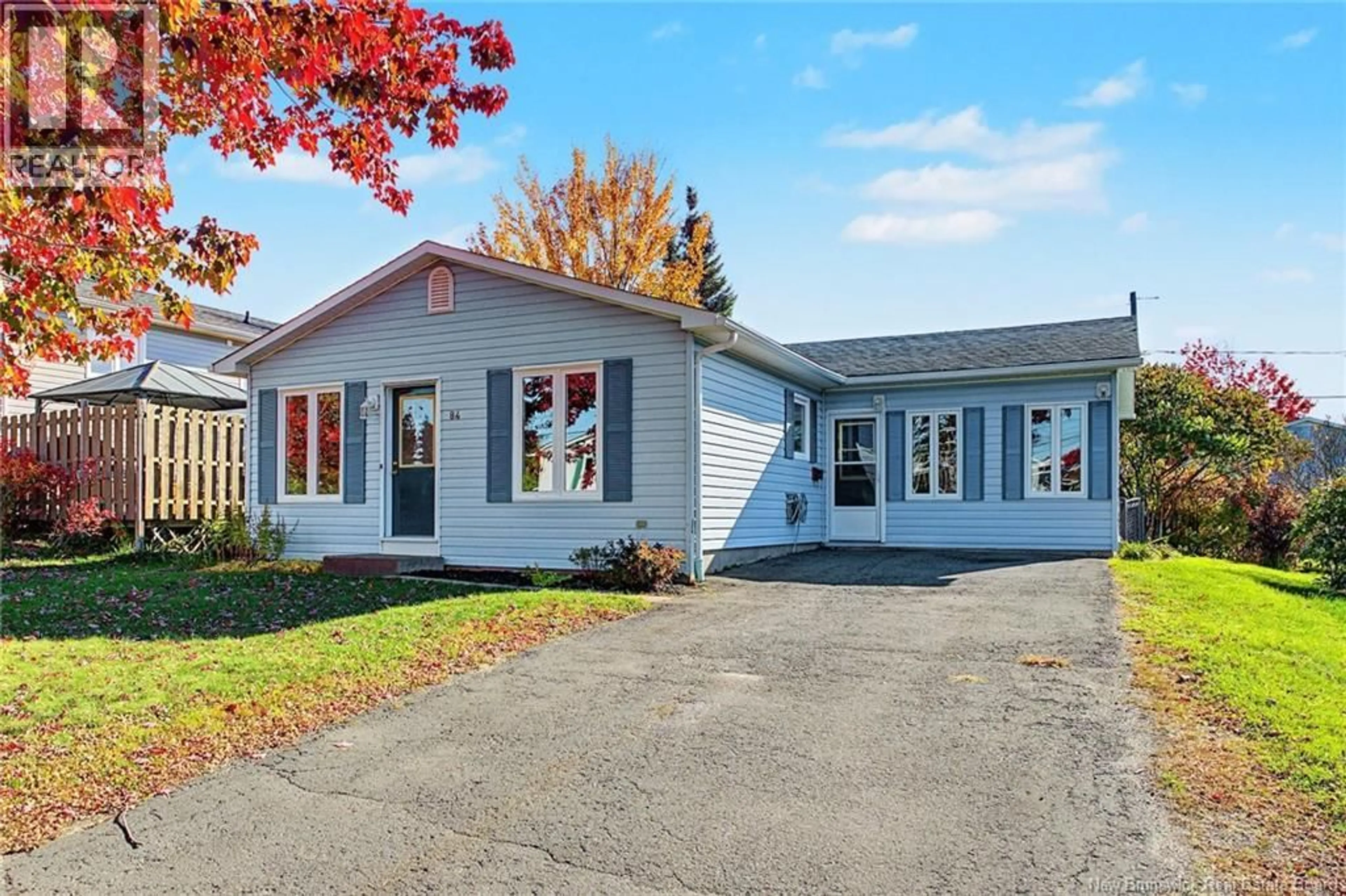 Home with vinyl exterior material, street for 84 JAMES STREET, Fredericton New Brunswick E3G5V6