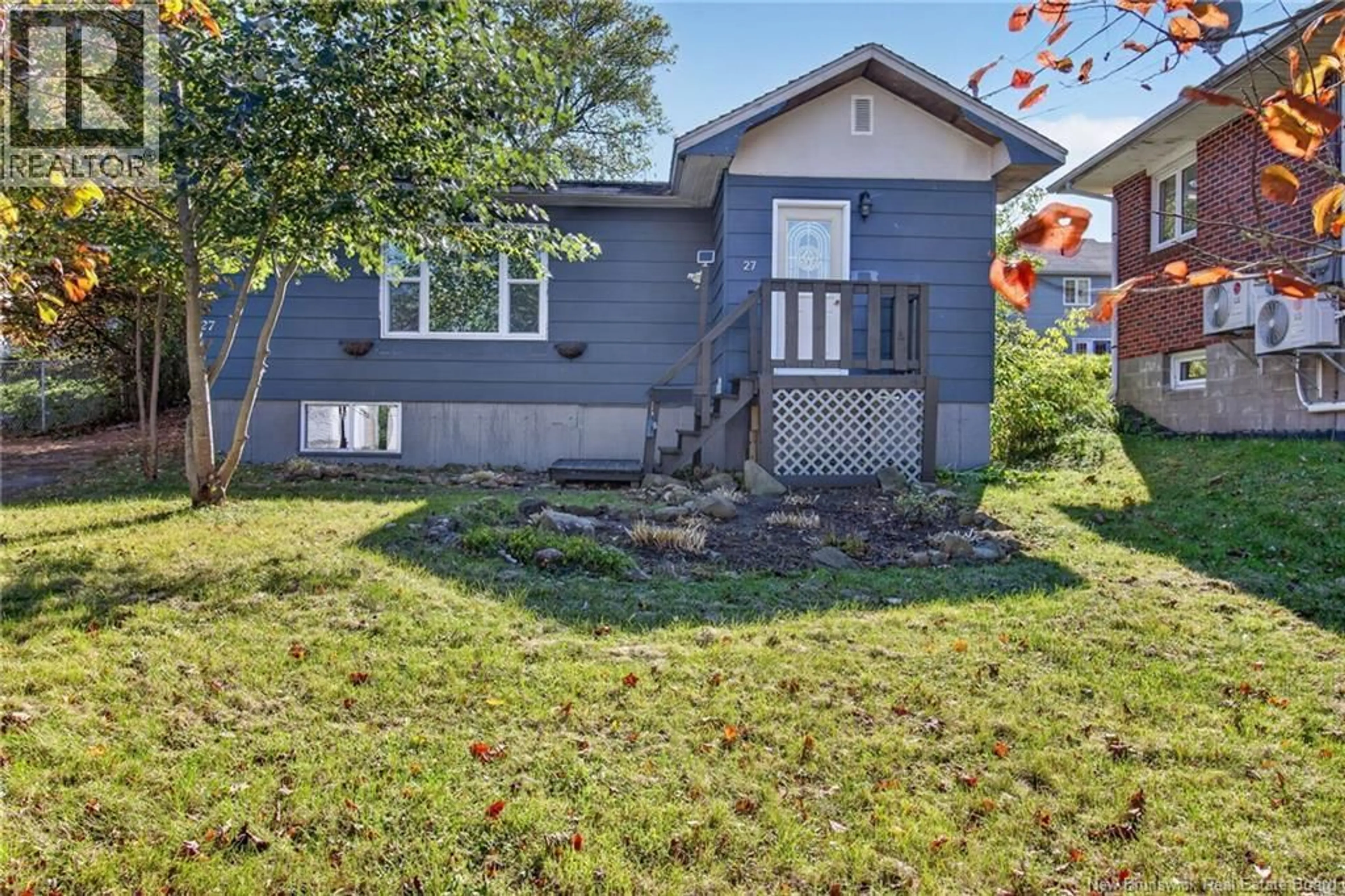 Home with vinyl exterior material, street for 27 BUDD LANE, Moncton New Brunswick E1A4C1