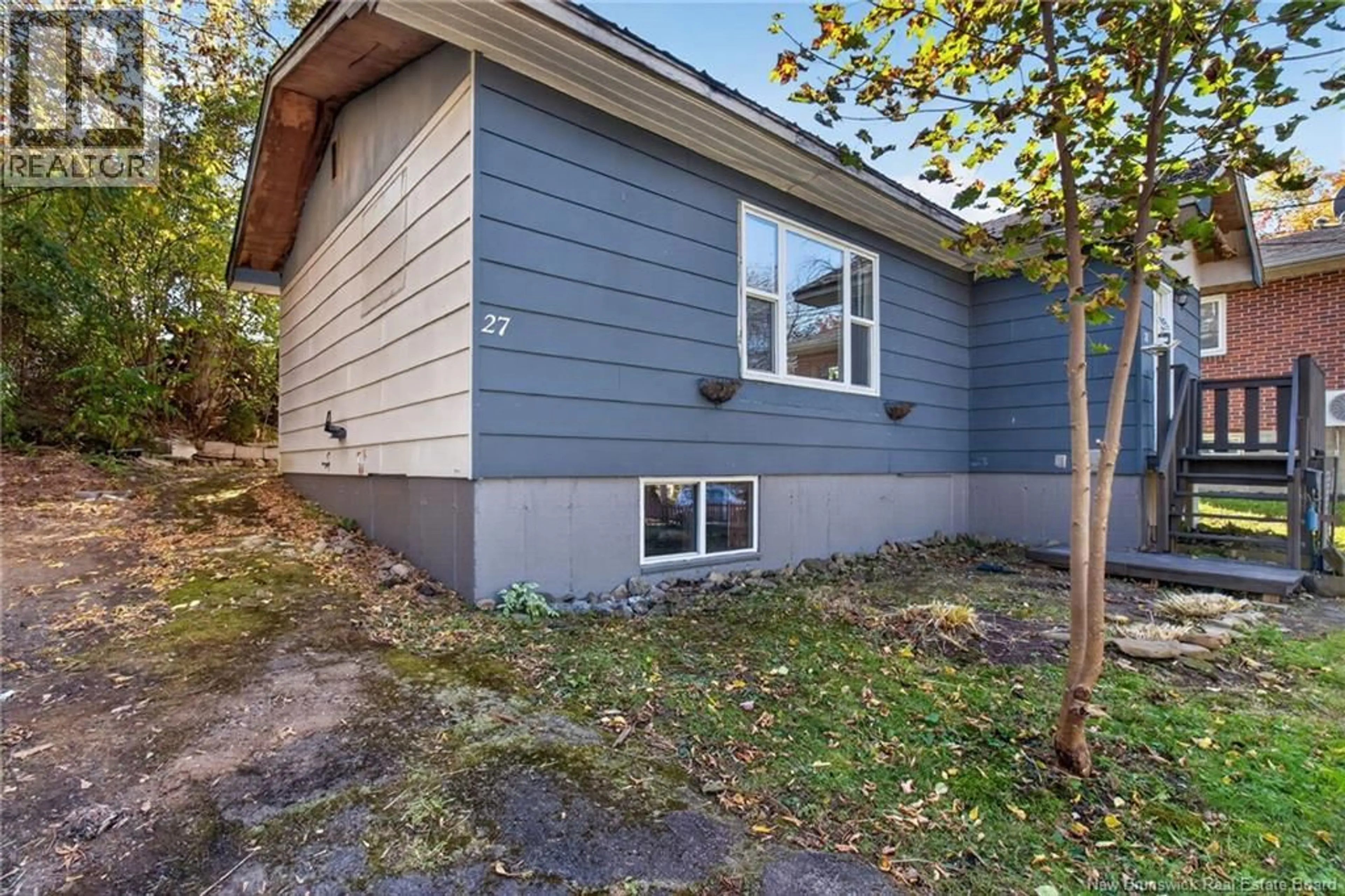 Home with vinyl exterior material, street for 27 BUDD LANE, Moncton New Brunswick E1A4C1