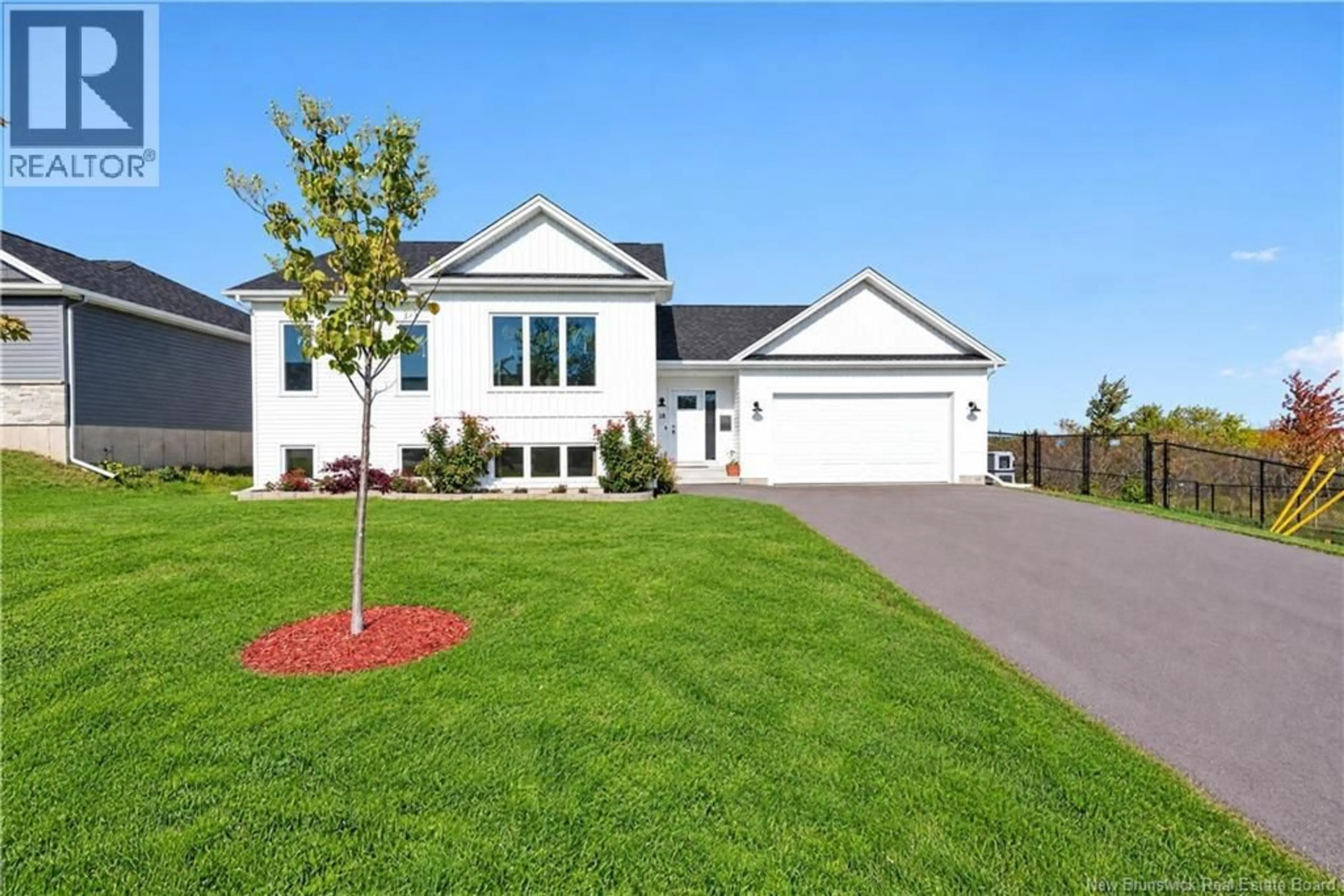 Home with vinyl exterior material, street for 18 ORIN DRIVE, Riverview New Brunswick E1B3X5