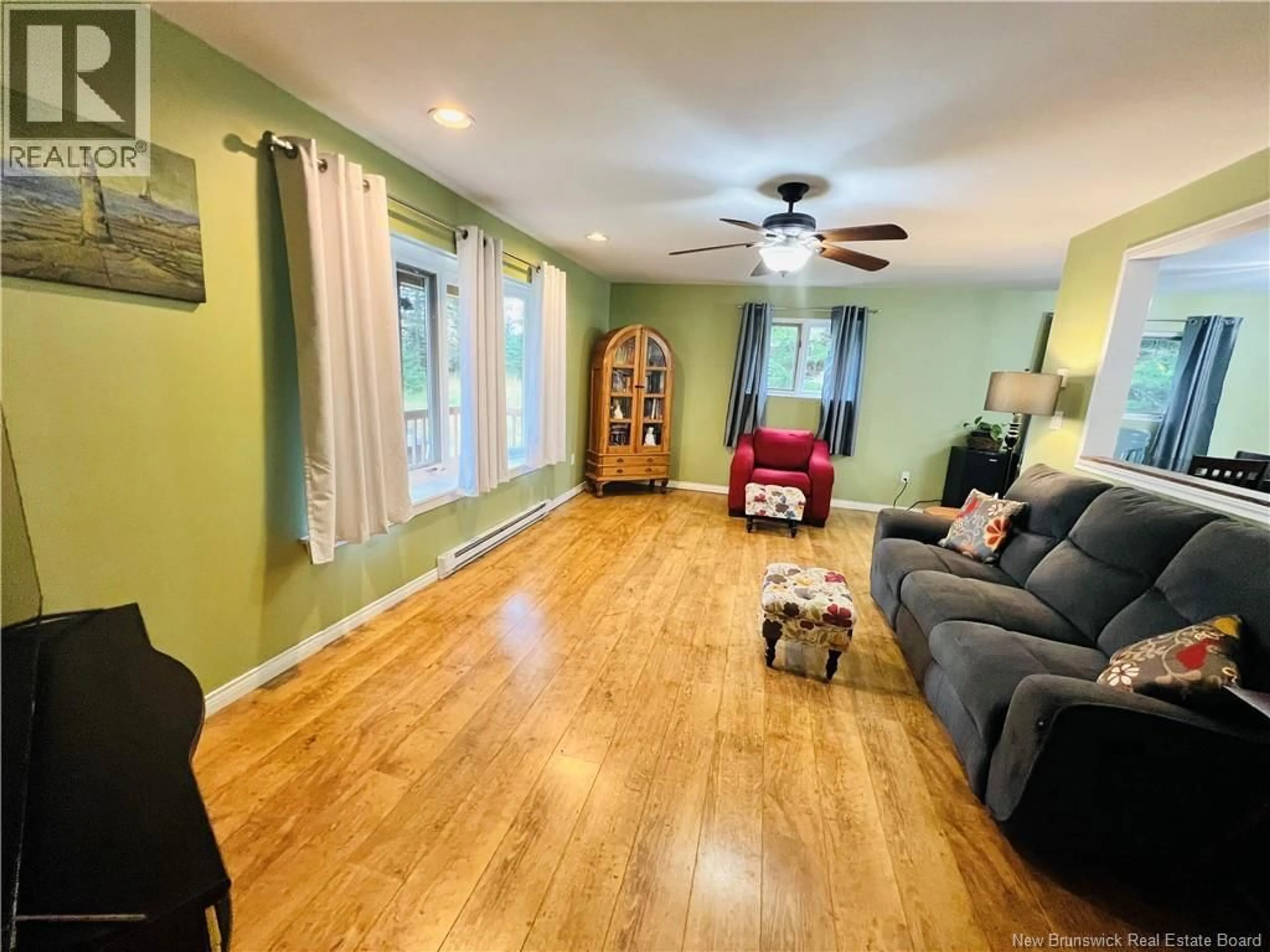 Living room with furniture, wood/laminate floor for 4 WRIGHT LANE, Beaver Harbour New Brunswick E5H1M1