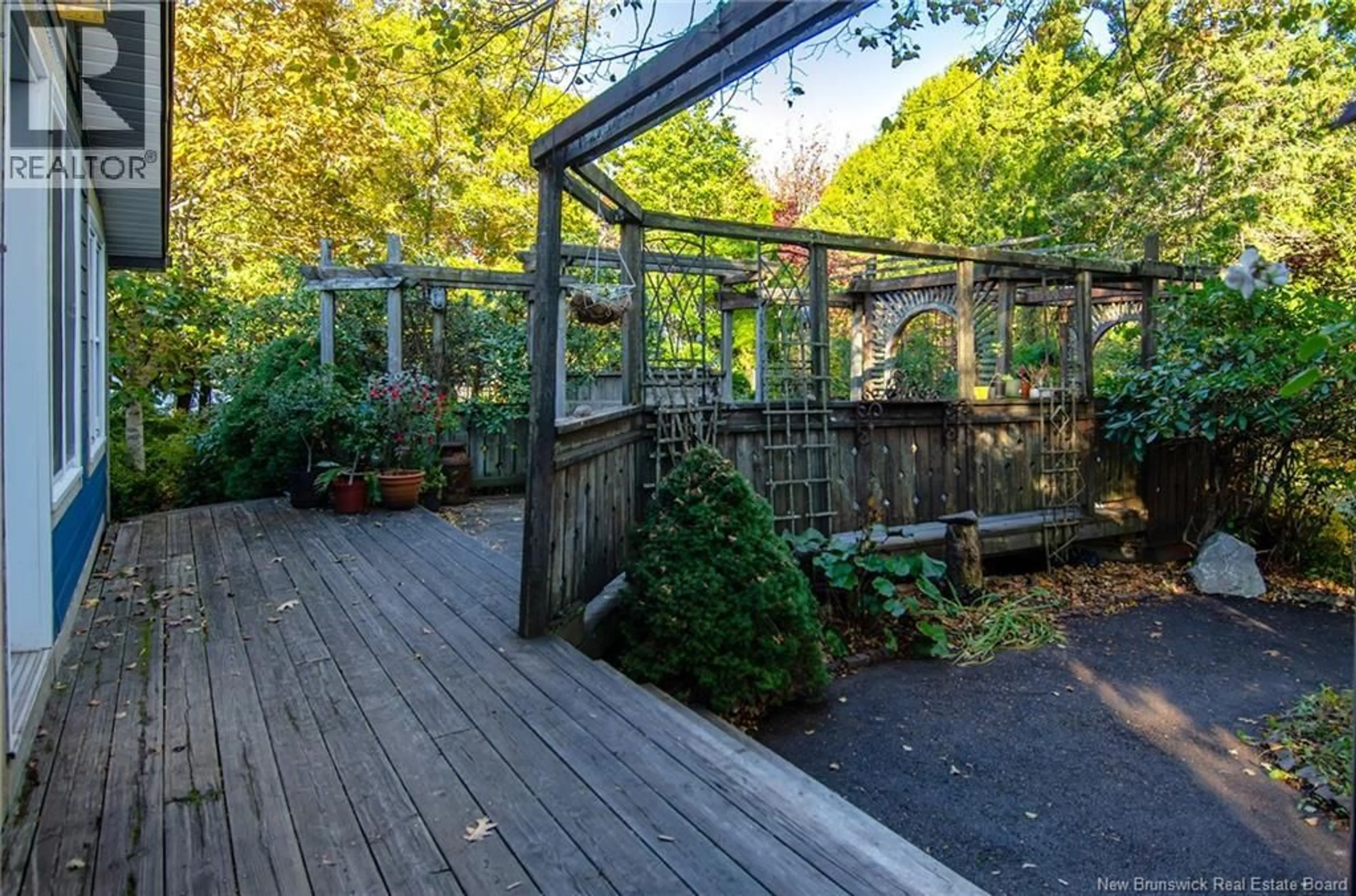 Patio, forest/trees view for 356 HAMPTON ROAD, Quispamsis New Brunswick E5N6T4
