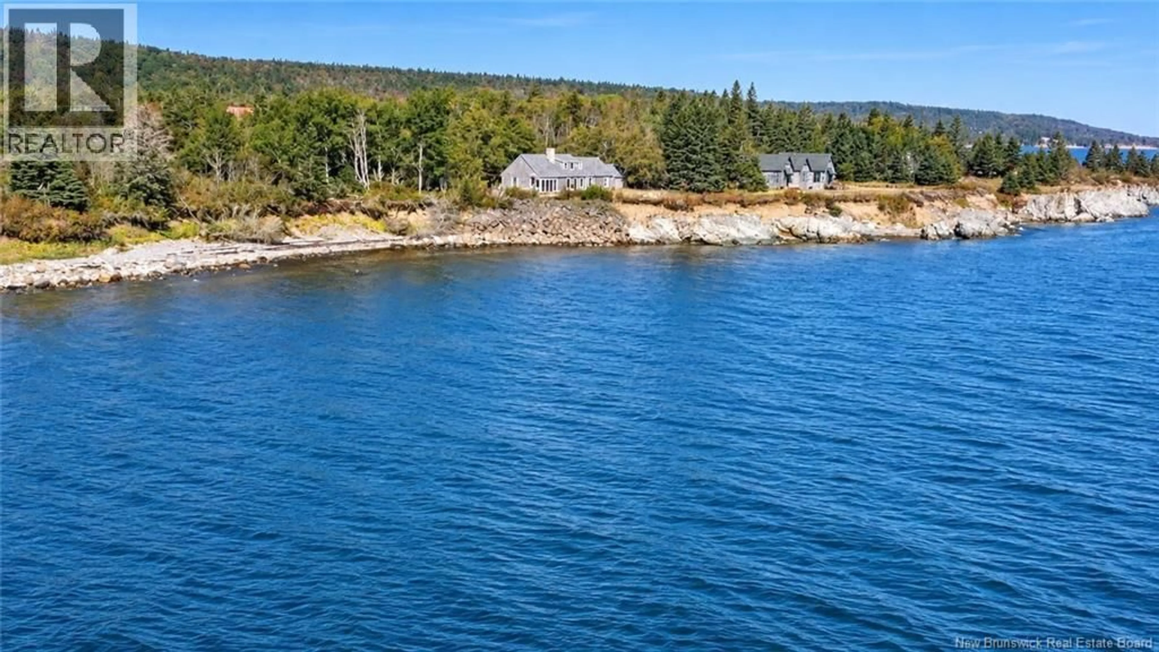 A pic from outside/outdoor area/front of a property/back of a property/a pic from drone, water/lake/river/ocean view for 537 ROUTE 776, Grand Manan New Brunswick E5G2C8
