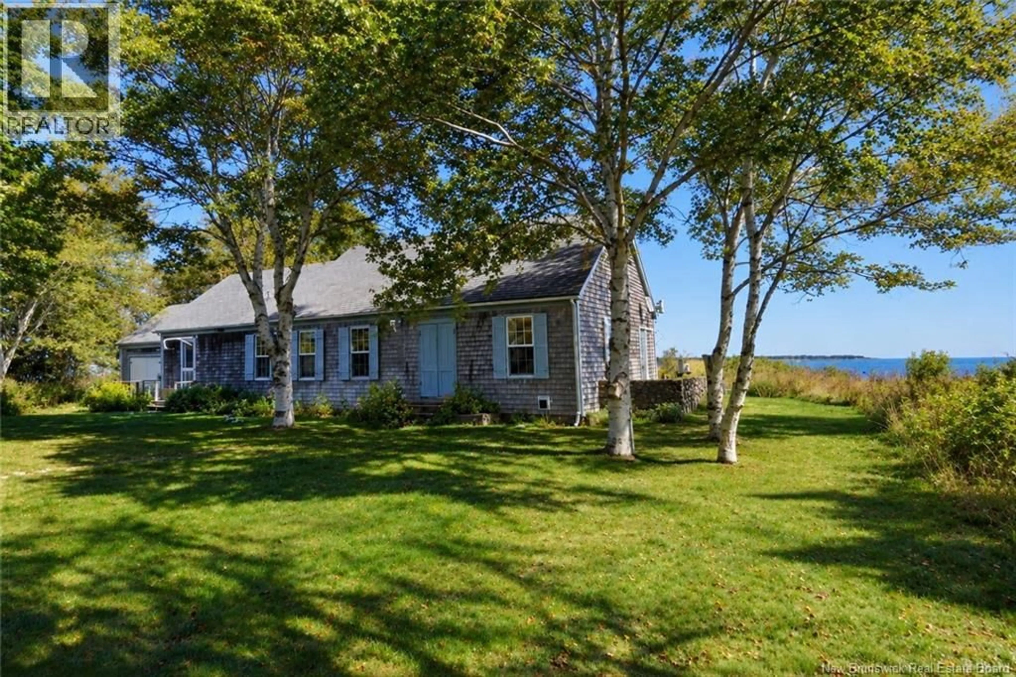 A pic from outside/outdoor area/front of a property/back of a property/a pic from drone, water/lake/river/ocean view for 537 ROUTE 776, Grand Manan New Brunswick E5G2C8