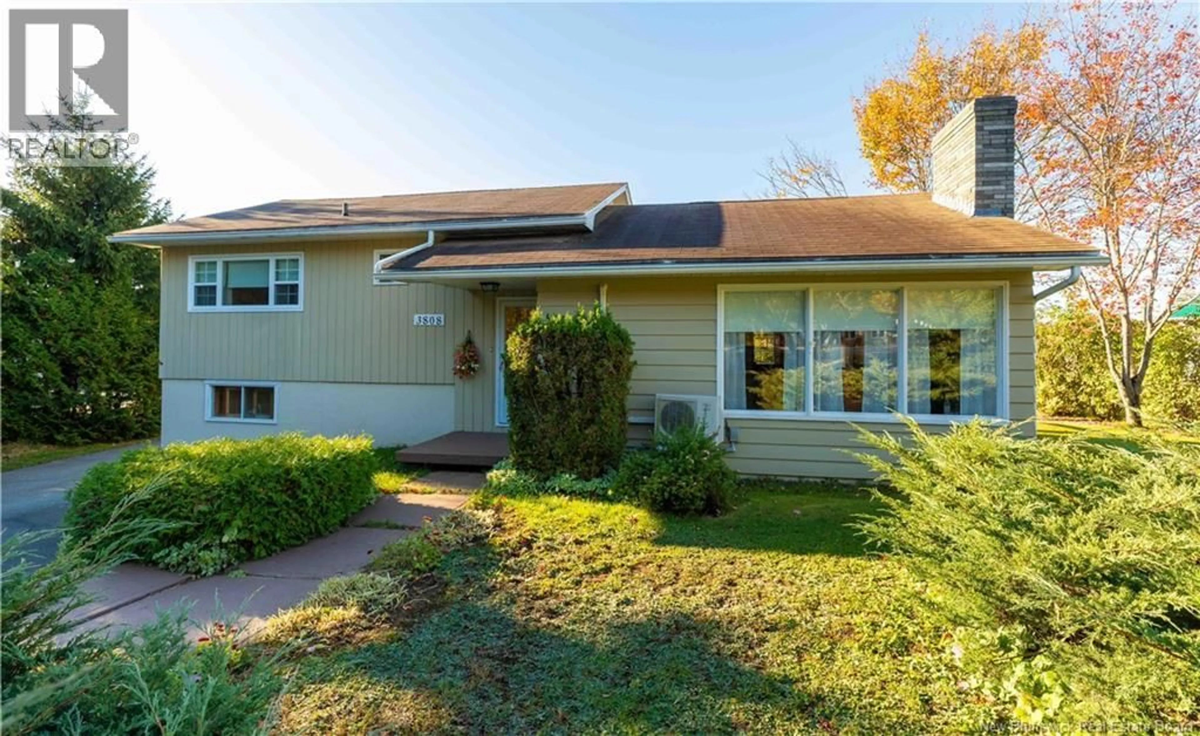 Home with vinyl exterior material, street for 3808 LOCH LOMOND ROAD, Saint John New Brunswick E2N1C4