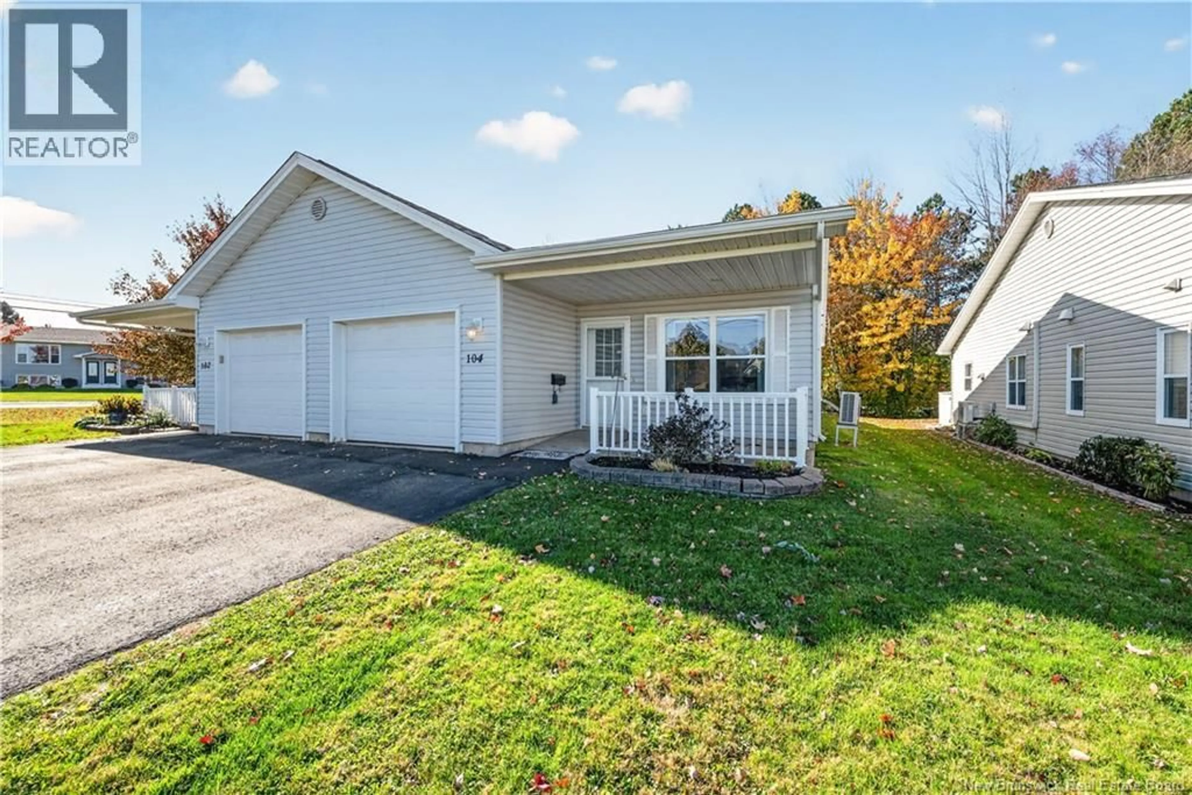 Home with vinyl exterior material, street for 104 COLTON, Riverview New Brunswick E1B5T4